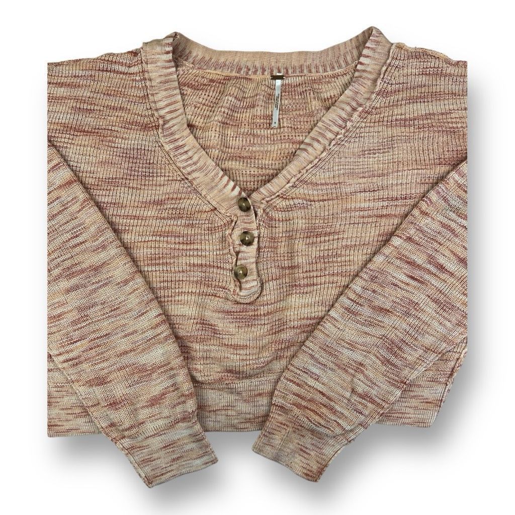Free People Free People Oversized Mercury Henley Pullover Size Small Size S / US 4 / IT 40 - 2 Thumbnail