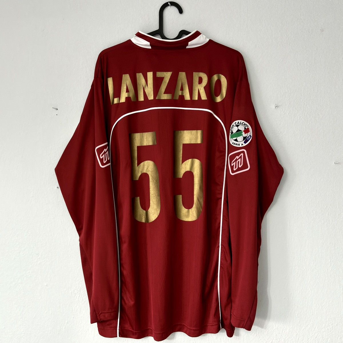 Vintage 2006 2008 Reggina Lanzaro Match Worn Vintage Soccer Jersey Size US XL / EU 56 / 4 - 10 Thumbnail