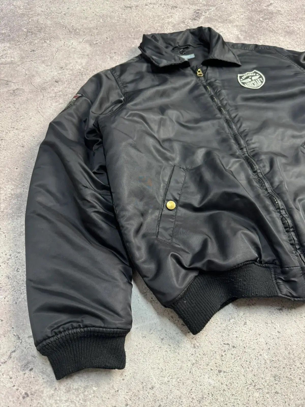 Japanese Brand × Vintage VINTAGE Y2K MA 1 intermediate Bomber Alpha Industies jacket Size US L / EU 52-54 / 3 - 4 Thumbnail