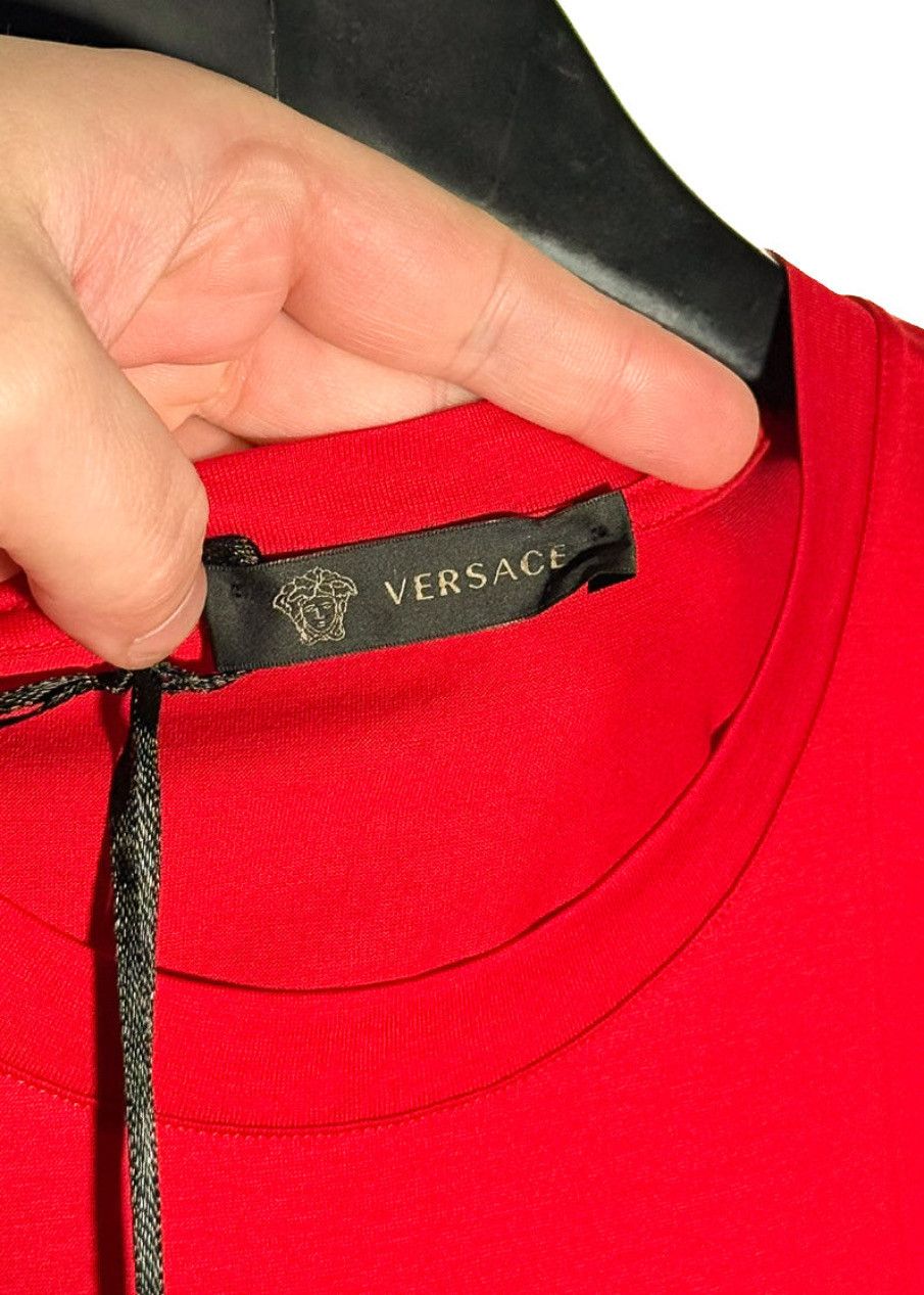 Versace Versace Red Crystal Embellished Medusa Print T-shirt - 3XL Size US XXL / EU 58 / 5 - 7 Thumbnail