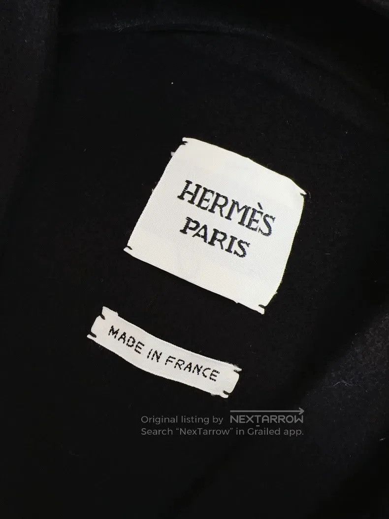 Hermes Hermes Black Large Collar Cashmere Coat Size XS / US 0-2 / IT 36-38 - 4 Thumbnail