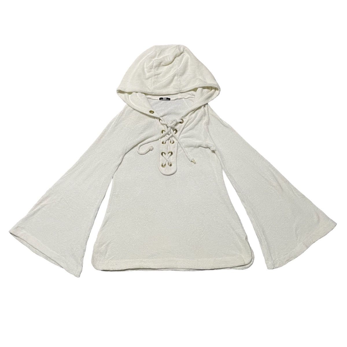 If Six Was Nine × Japanese Brand × Le Grande Bleu (L.G.B.) 💥Archive💥- SLY Laces Up Fleece Hooded Flared Arm Like LGB Size US S / EU 44-46 / 1 - 1 Thumbnail