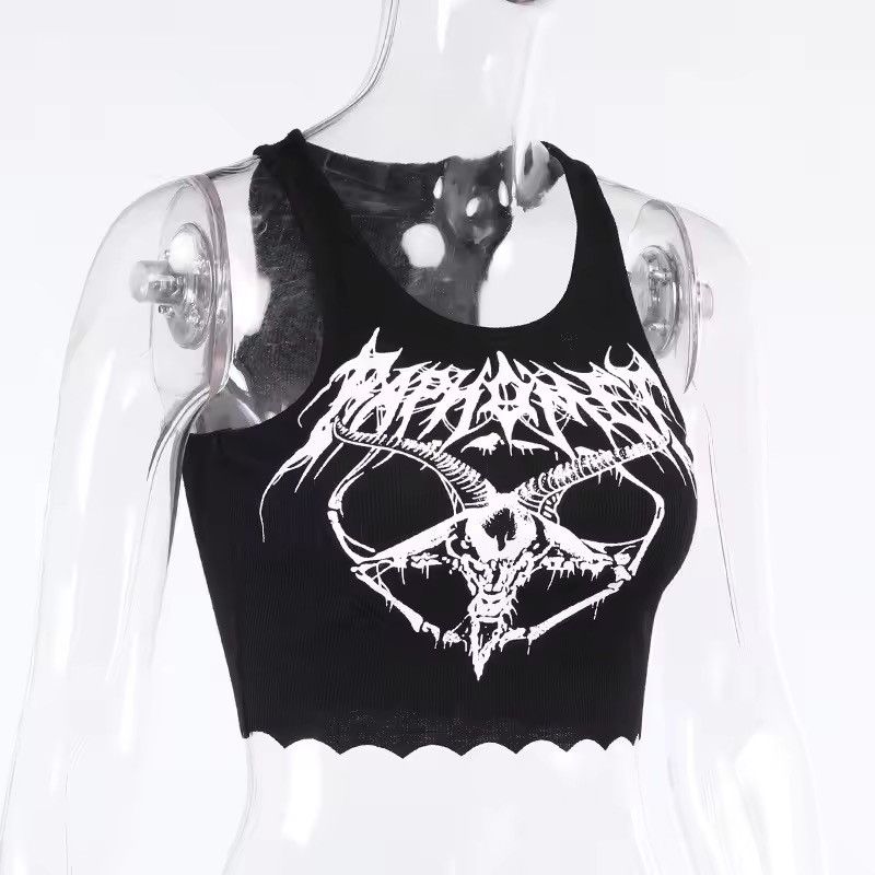 Japanese Brand Amazing Y2K Goth Crop Top Size M / US 6-8 / IT 42-44 - 4 Thumbnail