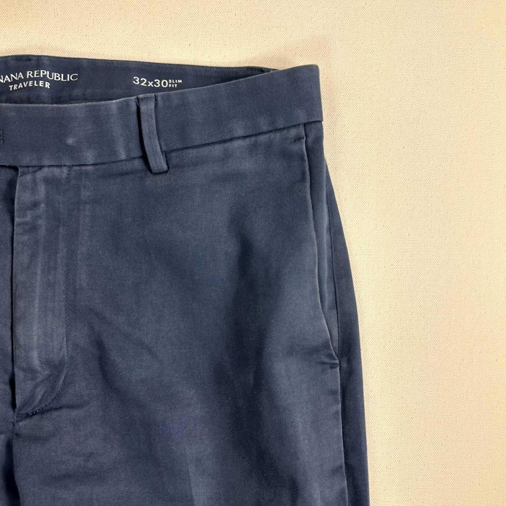 Banana Republic Banana Republic Traveler Pants Mens 32x30 Blue Stretch Slim Fit Preppy Size US 32 / EU 48 - 5 Thumbnail