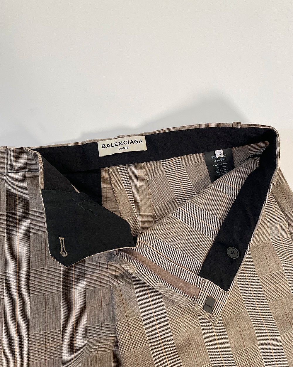 Balenciaga BALENCIAGA SS 17 Checked Shorts Size US 31 - 2 Thumbnail