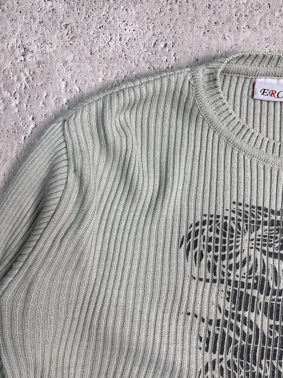 20471120 × Diesel VINTAGE ARCHIVE Y2K STRIPED DISTRESSED DRAGON DIESEL SWEATER Size US M / EU 48-50 / 2 - 7 Thumbnail
