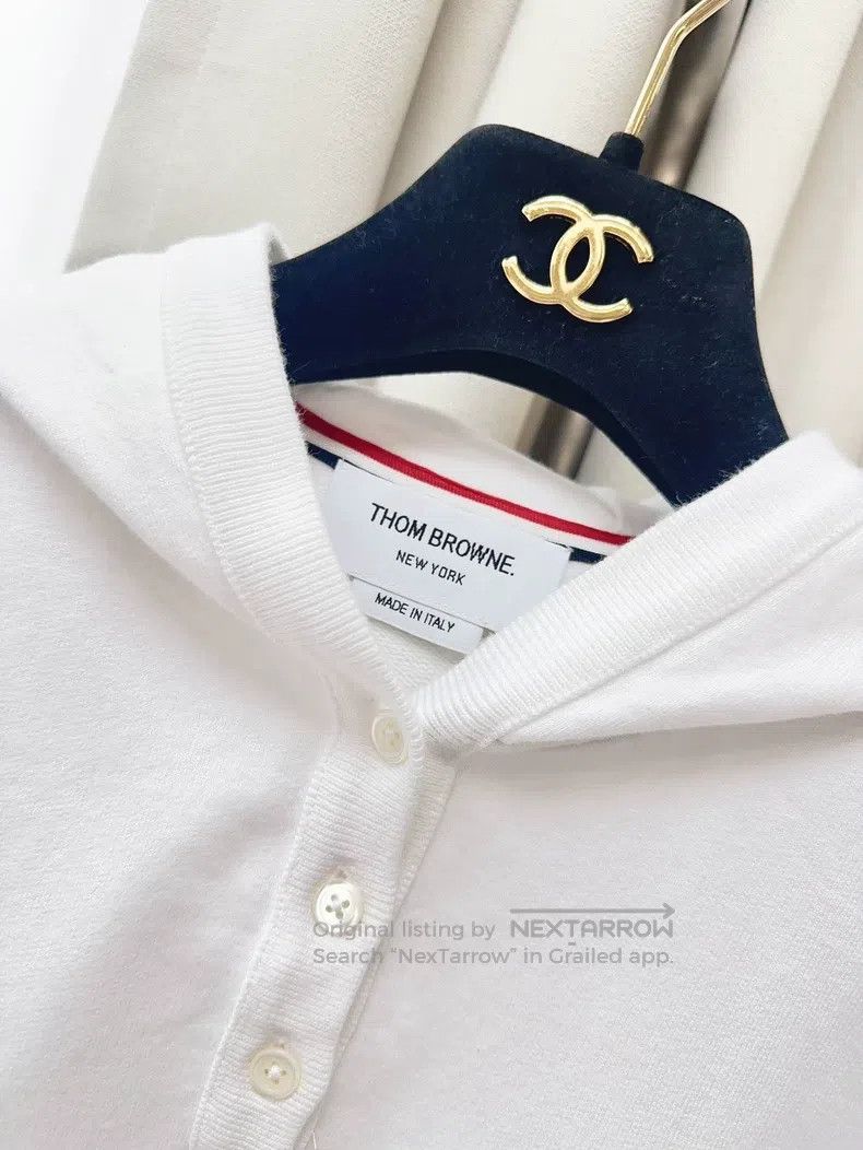 Thom Browne Thom Browne Contrast Sleeve Blue, White, and Gray Striped Size XS / US 0-2 / IT 36-38 - 2 Thumbnail