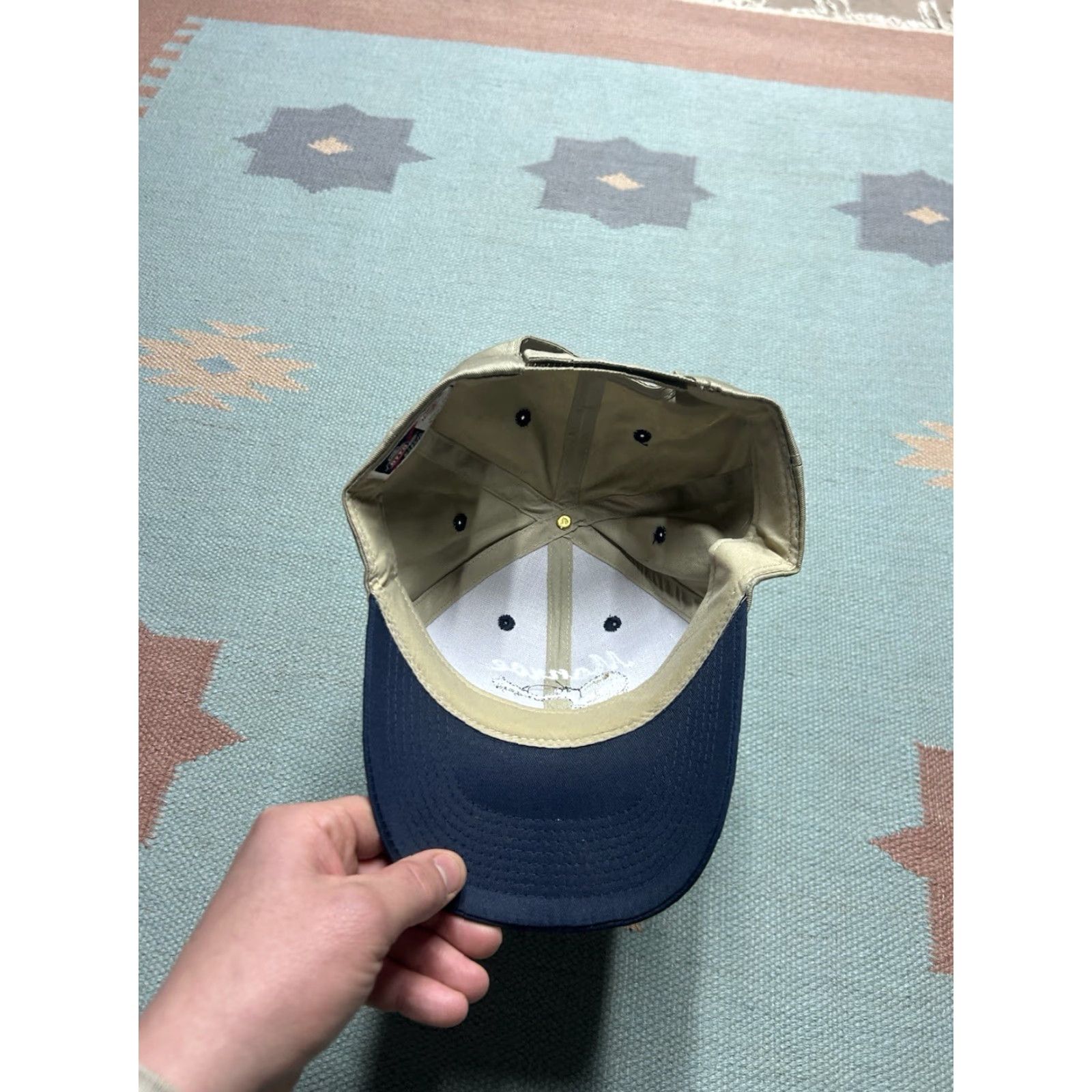 Vintage VINTAGE Bill Monroe Foundation Adjustable Baseball Cap Hat Men's Tan Bluegrass Guitar Strapback Cap Size ONE SIZE - 5 Thumbnail