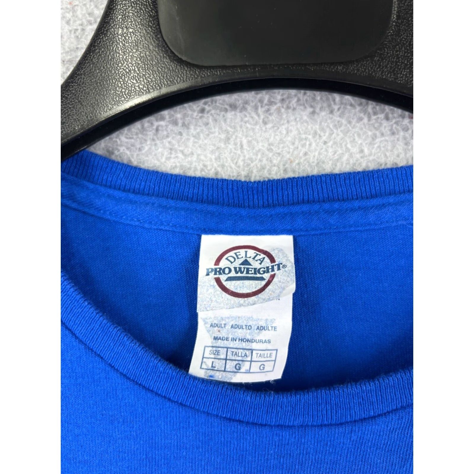 Delta Delta Basketball Shirt Women Large Blue Crew Neck Short Sleeve T-Shirt - 100% Cotton - Regular Fit - American Designer Theme - Womens Size L / US 10 / IT 46 - 3 Thumbnail