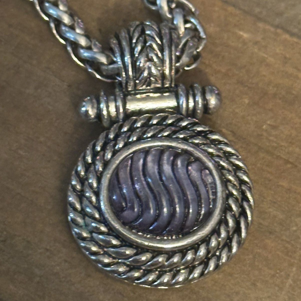 Other Silver tone thick wheat chain pendant necklace Size ONE SIZE - 3 Thumbnail