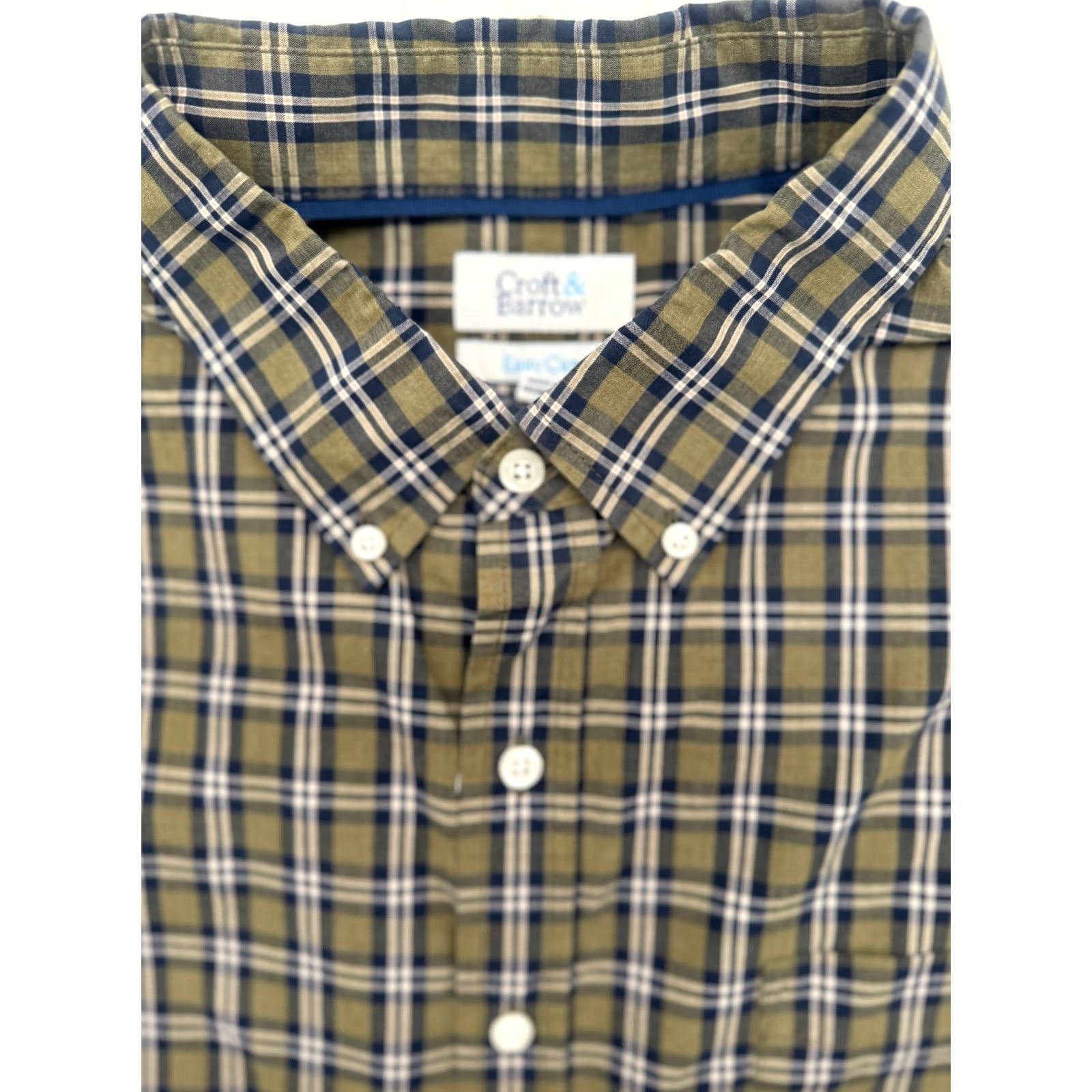 Croft & Barrow Croft & Barrow Long Sleeve Button Up Mens Large Blue Check Cotton Shirt 2955 Size US L / EU 52-54 / 3 - 2 Thumbnail