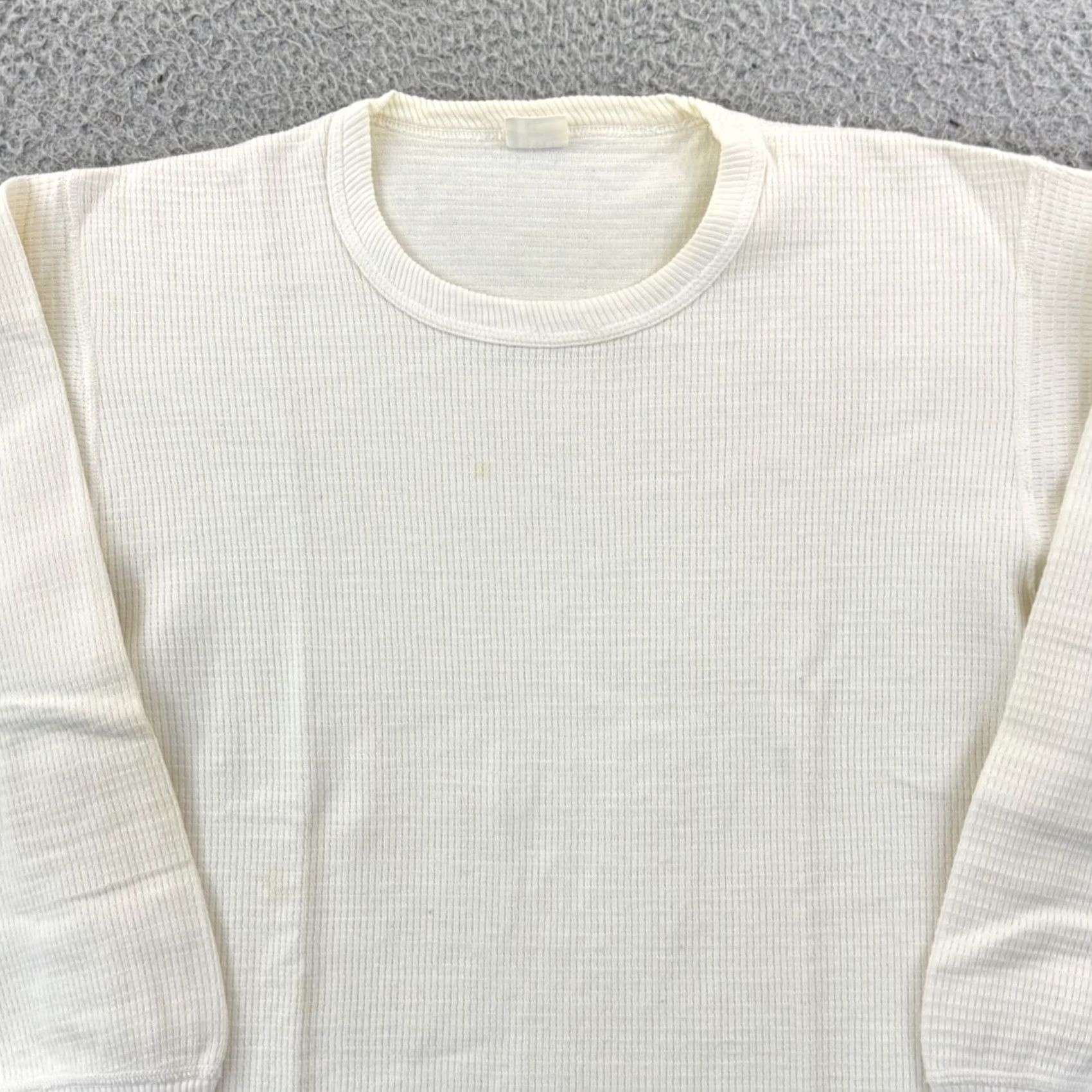 Vintage Vintage Penneys Towncraft Shirt Mens White 60s Waffle Knit Thermal Long Sleeve Size US M / EU 48-50 / 2 - 3 Thumbnail