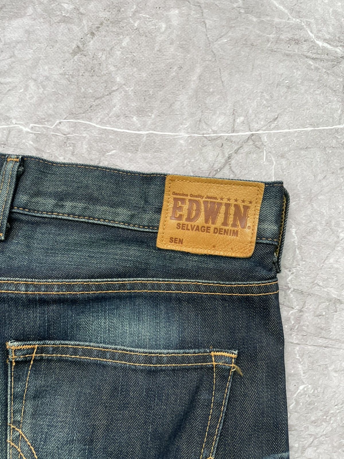 Edwin × Japanese Brand Vintage Edwin SK 505 SE Japan Flare selvage Jeans Size US 33 - 17 Thumbnail