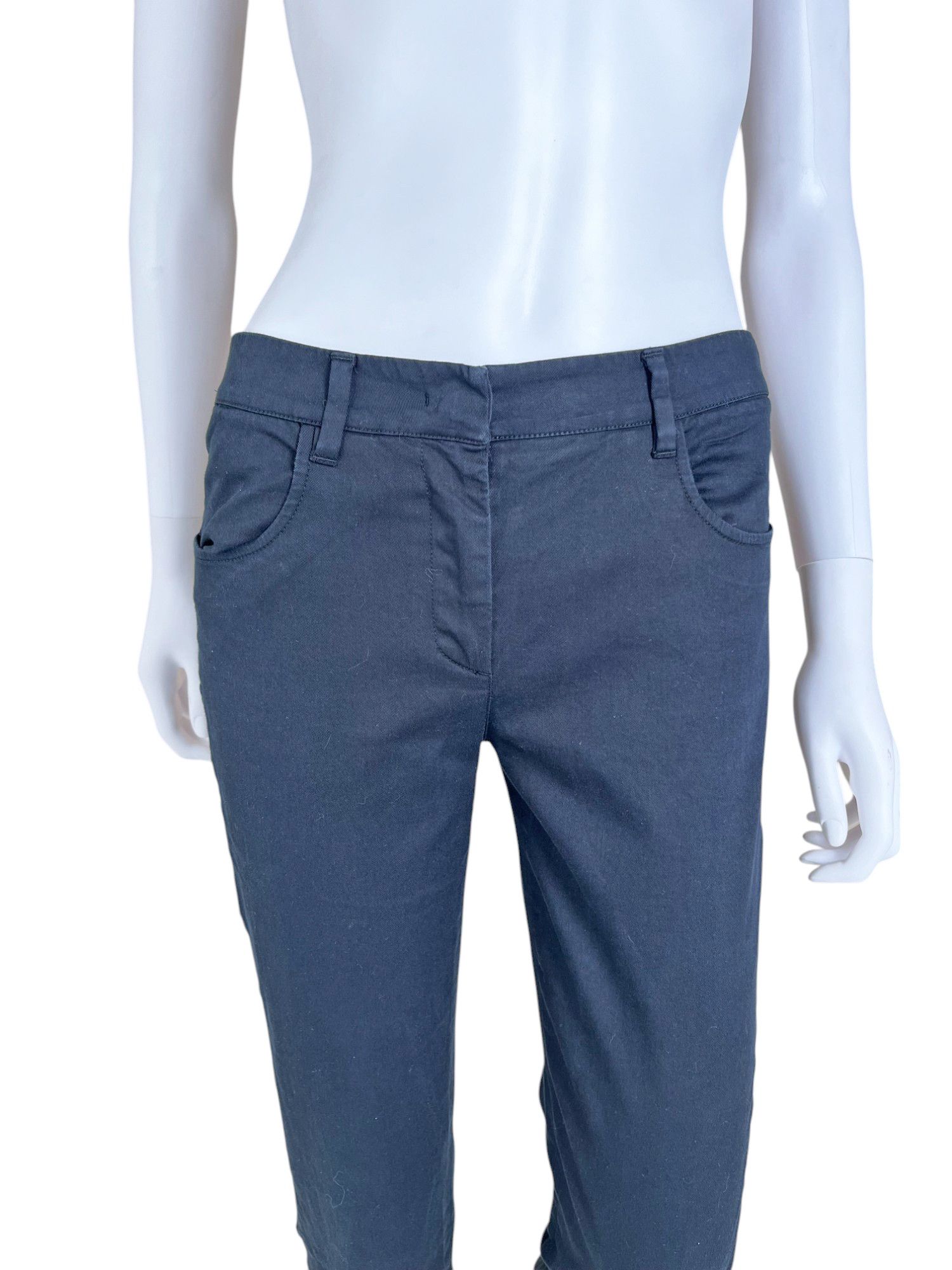 Prada F/W 2007 Curly Black Capri Pants Size 27" / US 4 / IT 40 - 4 Thumbnail