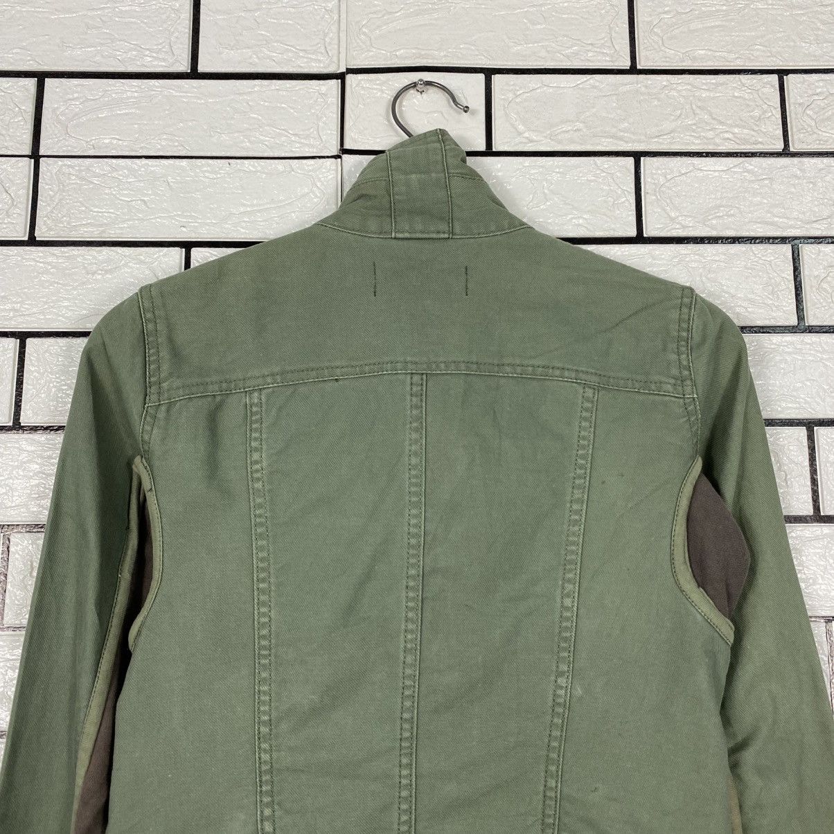 Japanese Brand 📌Vintage Cropped Biker Jacket Parachute Military Style Size M / US 6-8 / IT 42-44 - 10 Thumbnail