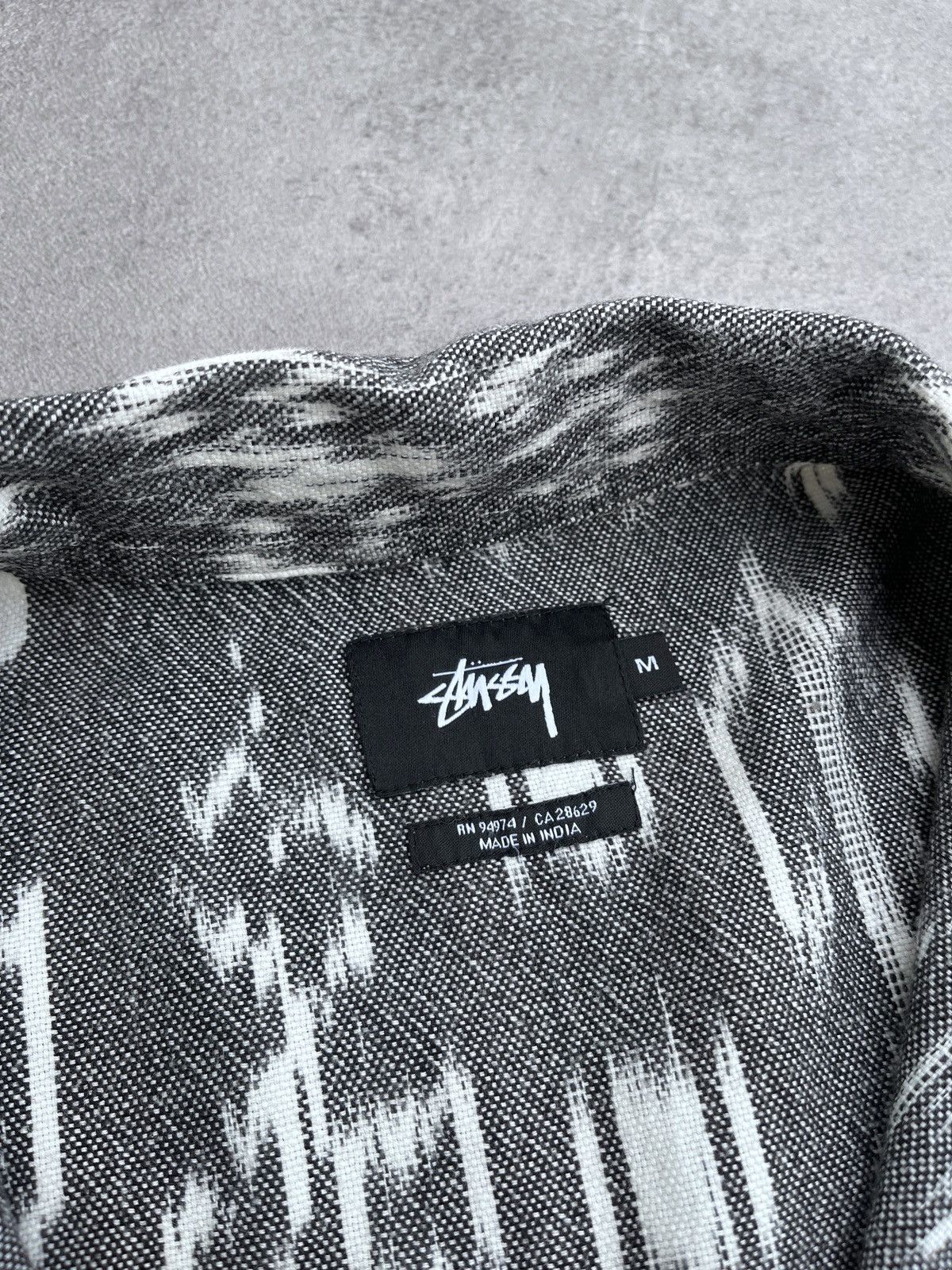 Stussy × Vintage Vintage STUSSY 1/2 Zip Aztec Ethnic Shirt Cotton Size US M / EU 48-50 / 2 - 5 Thumbnail