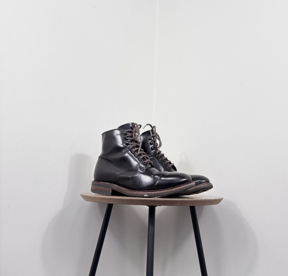 Other Dainite Sole Men’s Burgundy Brown Leather Lace Up Boots Size US 6.5 / EU 39-40 - 1 Thumbnail