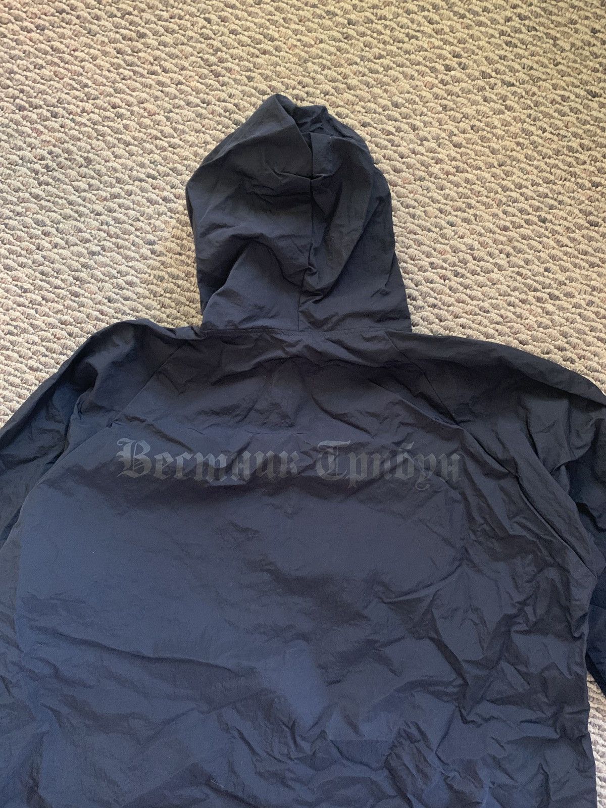 Yeezy Yeezy Gosha Vultures RC-01 Black Zip-Up Raincoat Size 3 Size US L / EU 52-54 / 3 - 8 Thumbnail
