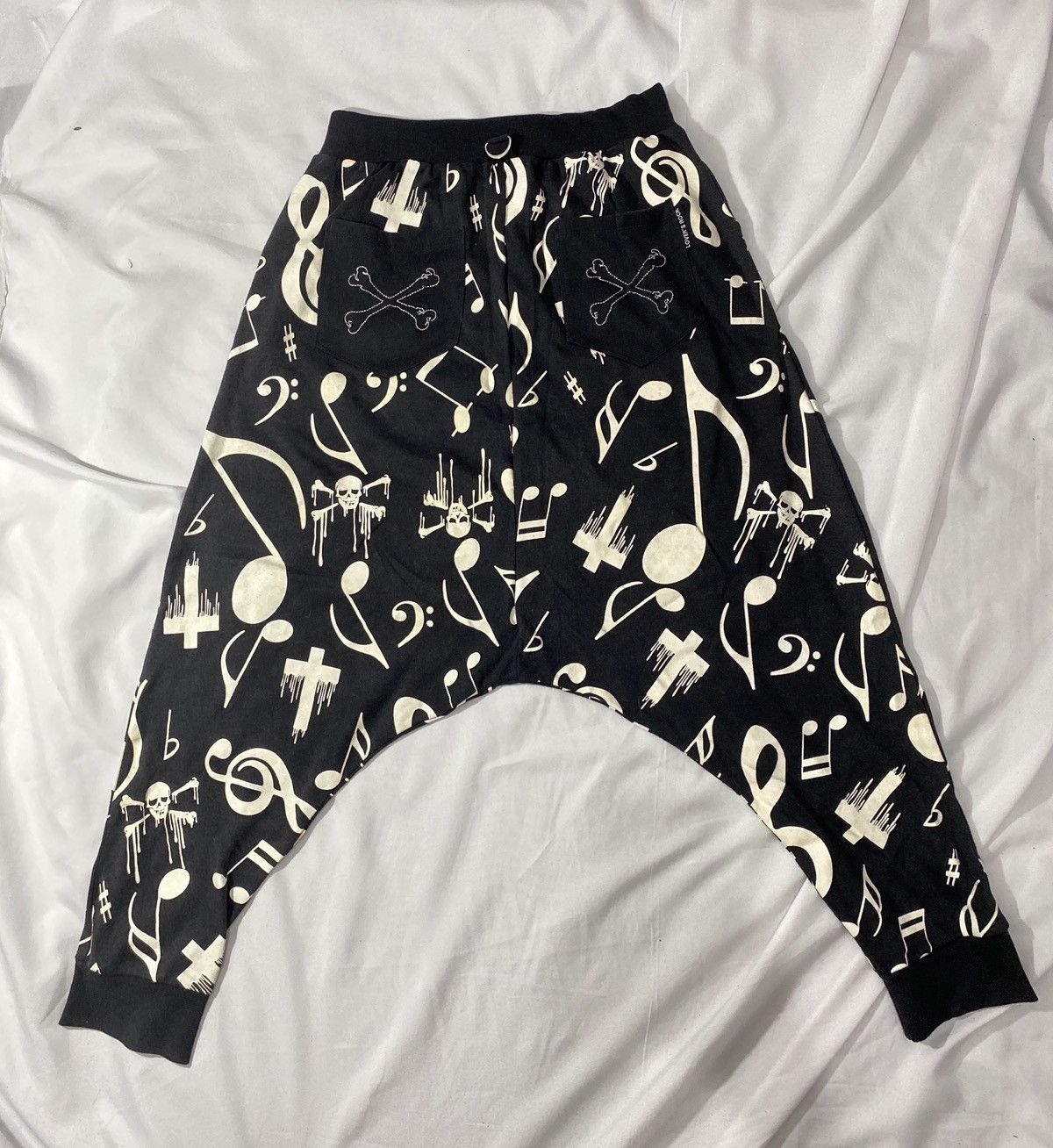 20471120 Japanese Brand Lover’s Rock Skull Harem SweatPants Size US 31 - 2 Thumbnail