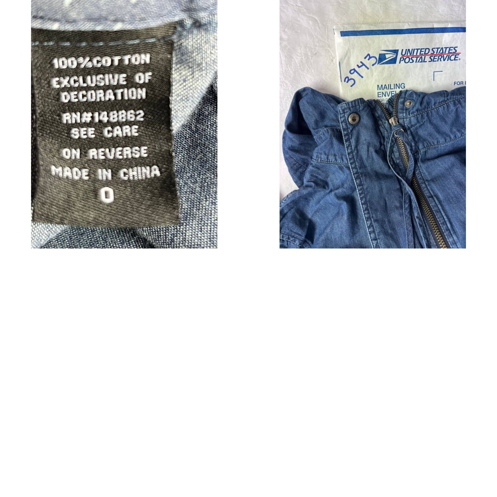 Torrid Torrid Parka Jacket Denim Hooded Zip Solid Blue Plus Size 0 Women Mid-Length Cotton Jacket Coat Size XS / US 0-2 / IT 36-38 - 8 Thumbnail