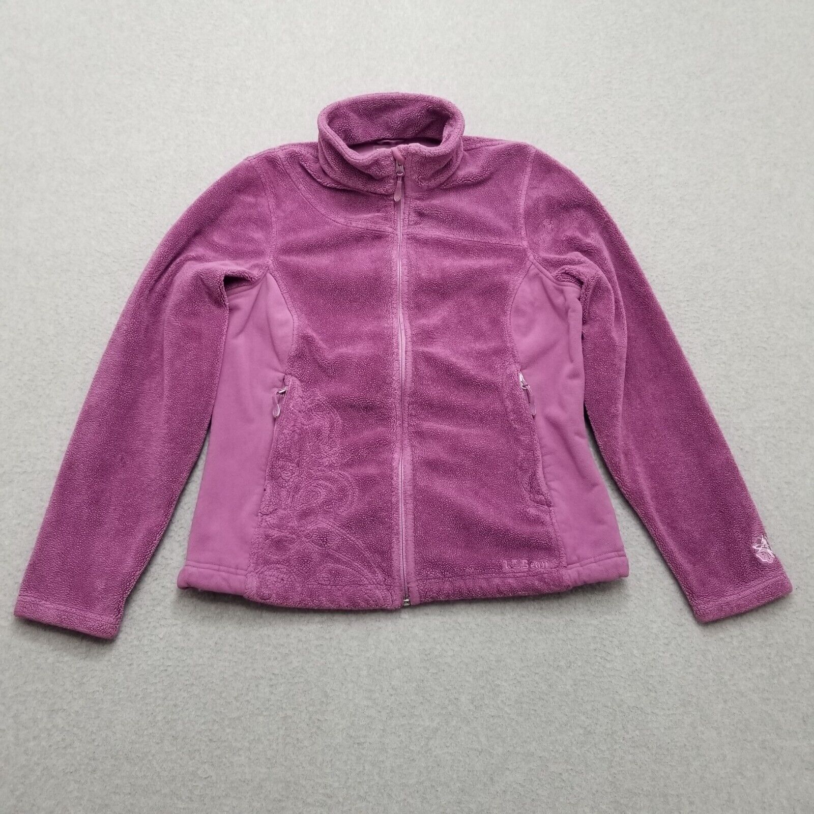 L.L. Bean LL Bean Sherpa Jacket Womens S Pockets Zip Casual Mock Neck Size S / US 4 / IT 40 - 1 Thumbnail