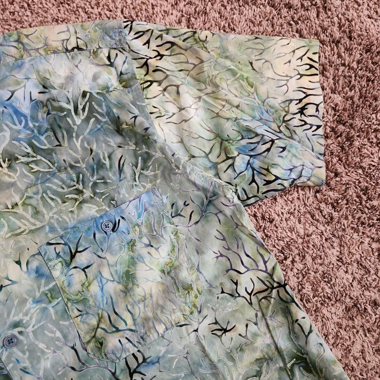 Stussy KerisFashion Hawaiian Shirt Short Sleeve Men's MEDIUM Size US M / EU 48-50 / 2 - 3 Thumbnail