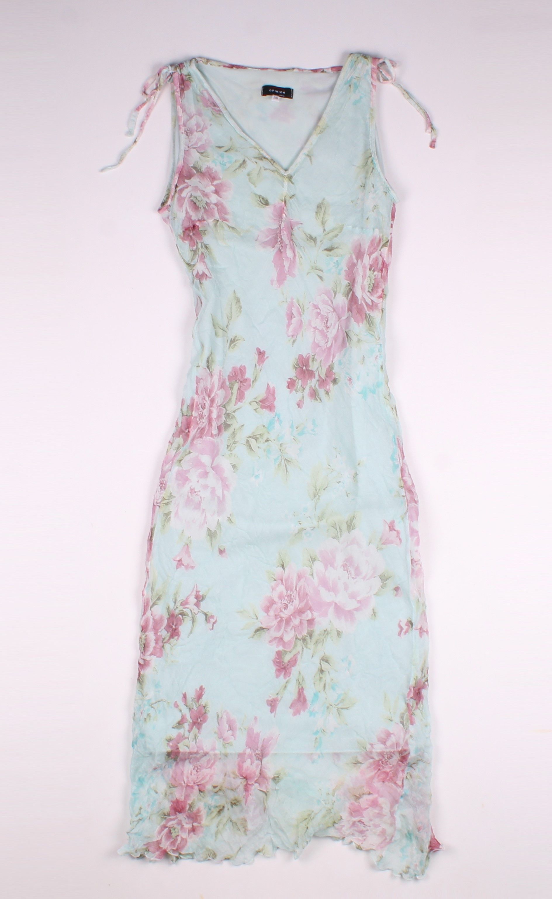 Vintage Vintage Opinion Y2K Fairy Floral Mesh Mermaid Dress Size XS / US 0-2 / IT 36-38 - 4 Thumbnail