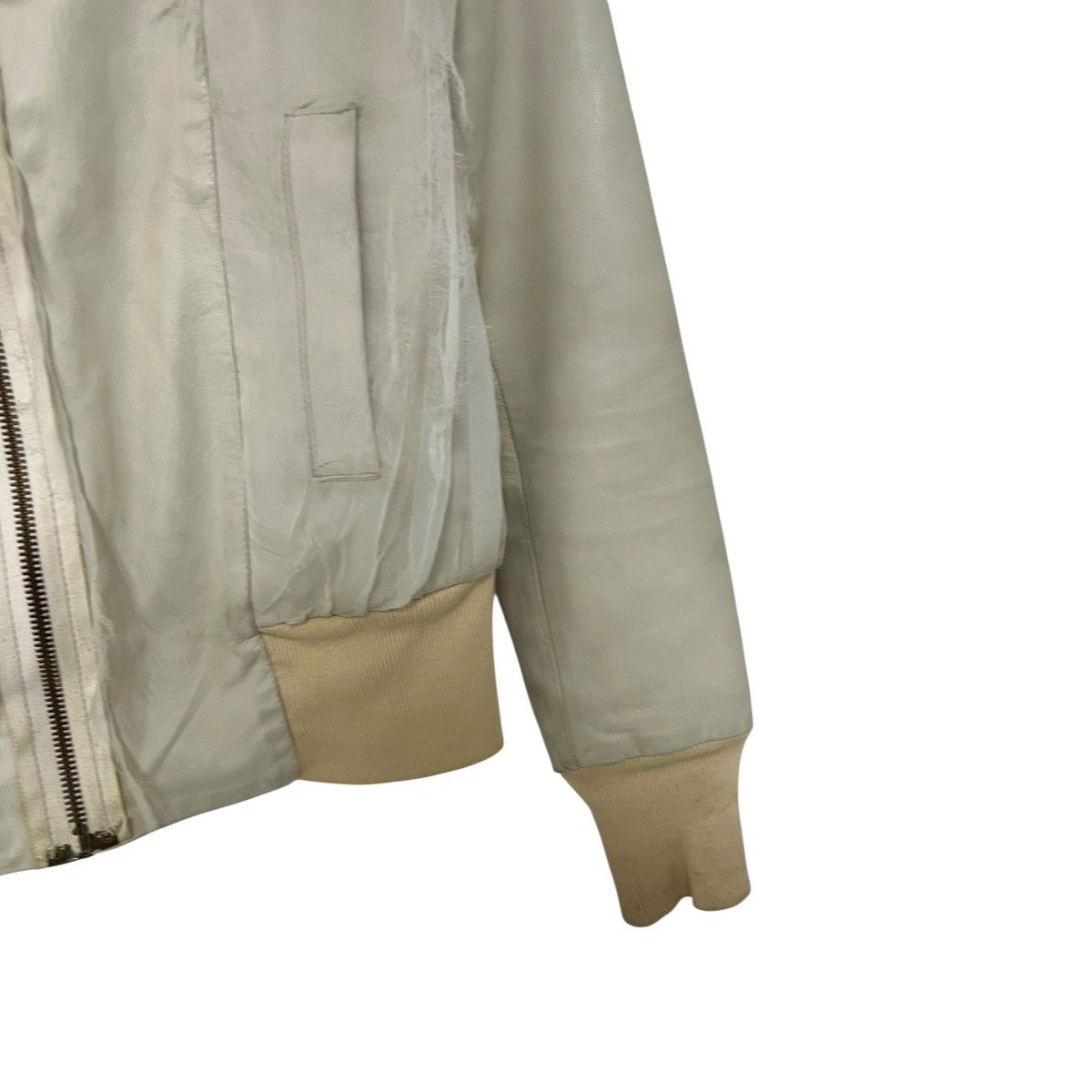Japanese Brand Aski kataski web leather jacket Size S / US 4 / IT 40 - 4 Thumbnail
