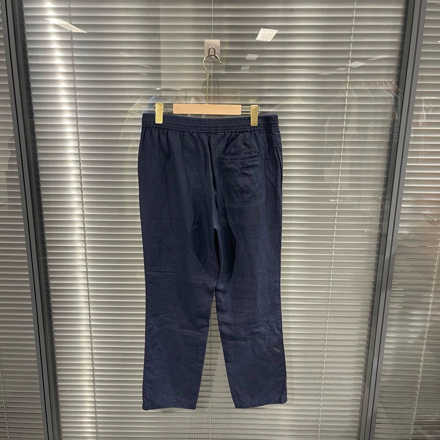 Hermes Hermes Classic Linen Solid Casual Drawstring Pants 42 95new Size US 42 / EU 58 - 2 Thumbnail