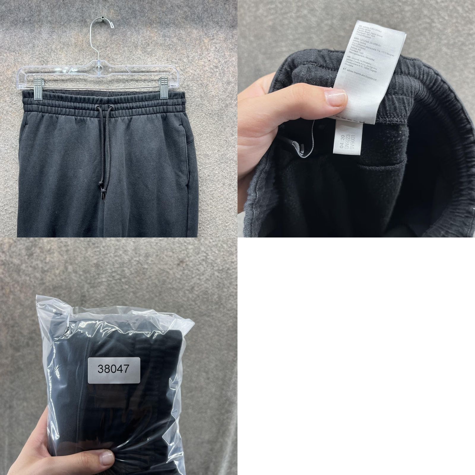Adidas Adidas Pants Womens XS Black Fleece Joggers Sweatpants Elastic Waist Cuffed Size 26" / US 2 / IT 38 - 8 Thumbnail