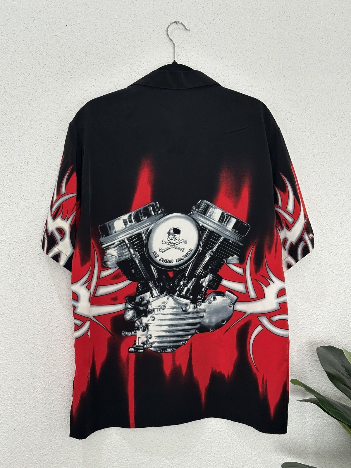 Dragonfly Vintage Dragonfly Tribal Hot Rod Flame Engine ButtonUp Shirt Size US M / EU 48-50 / 2 - 6 Thumbnail