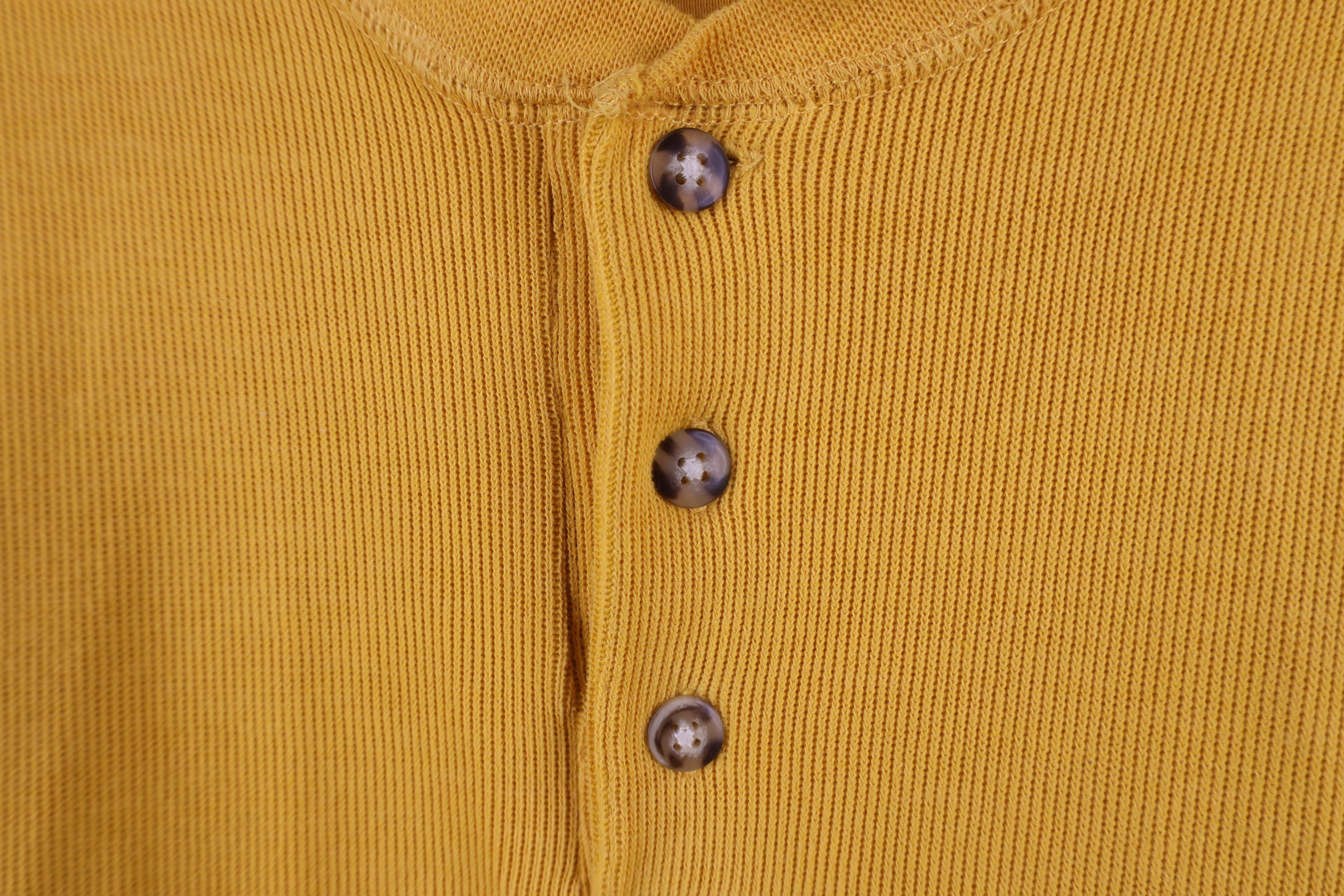 Vintage Vintage 90s Streetwear Heavyweight Thermal Henley T-Shirt Size US L / EU 52-54 / 3 - 4 Thumbnail