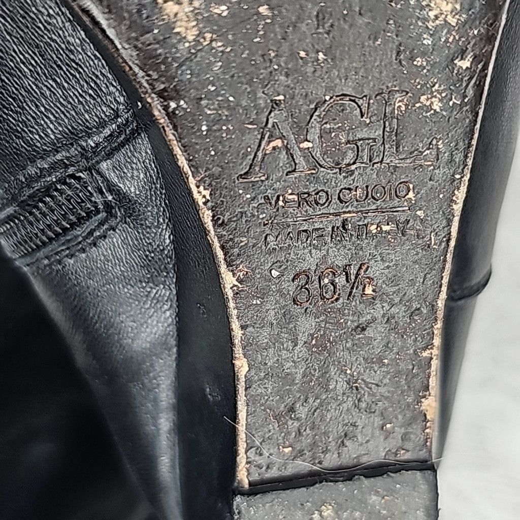 The Unbranded Brand AGL Attilio Giusti Leombruni black leather riding boots 6.5 Size US 6.5 / IT 36.5 - 8 Thumbnail