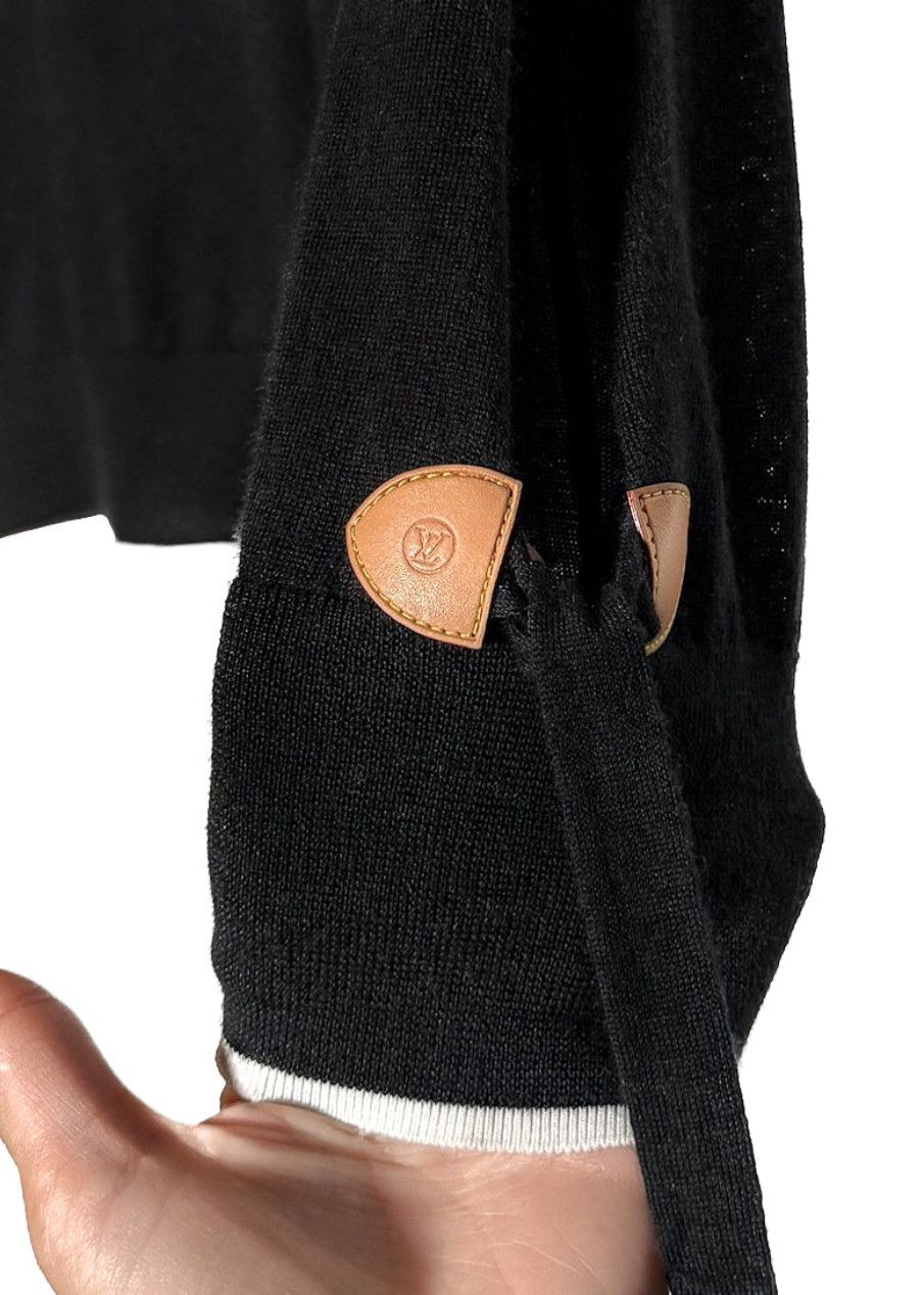 Louis Vuitton Louis Vuitton Black Cashmere Wool Open Arms Thin Sweater Size M / US 6-8 / IT 42-44 - 4 Thumbnail