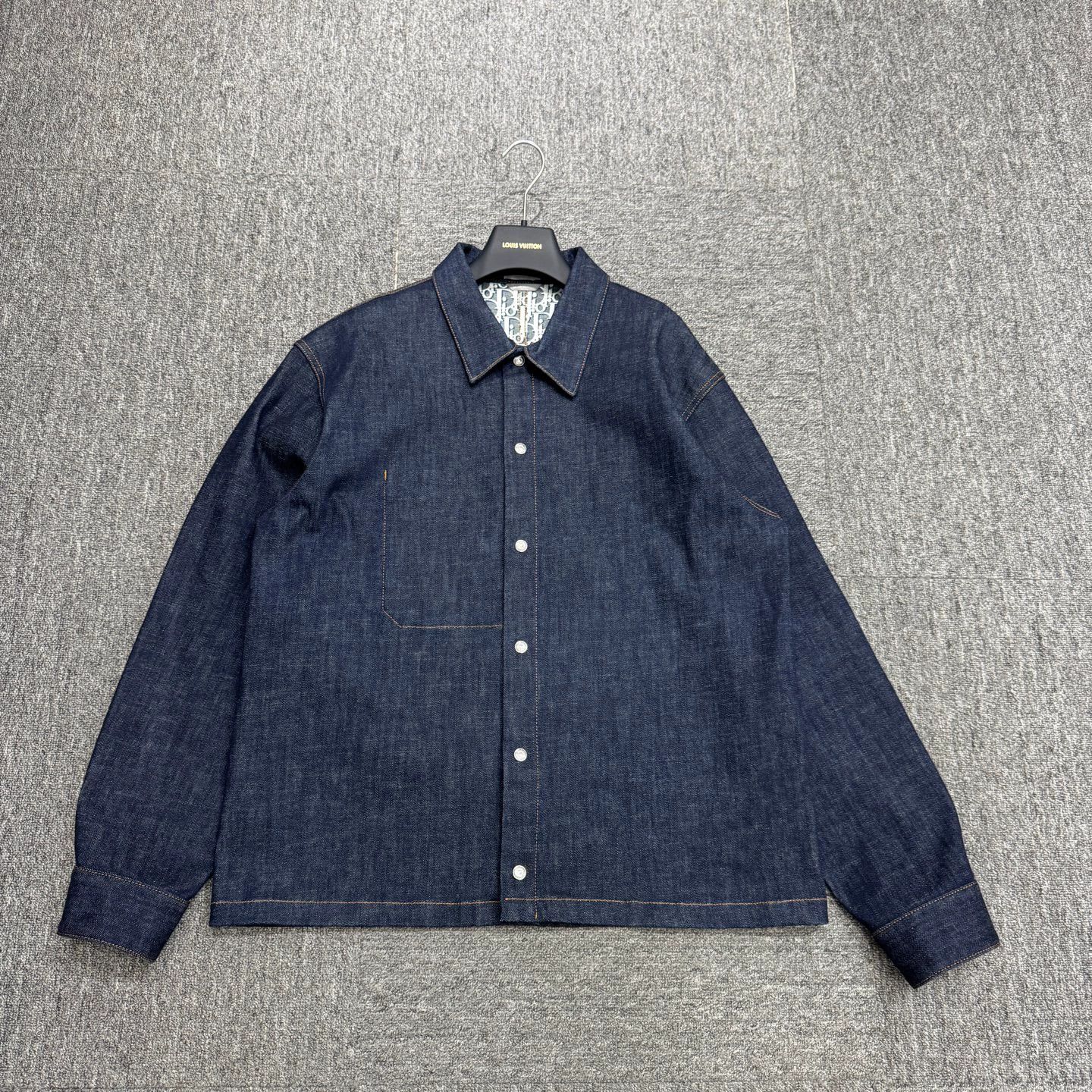 Dior × Stussy Dior x Shawn Stussy Oblique All Over Denim Shirt