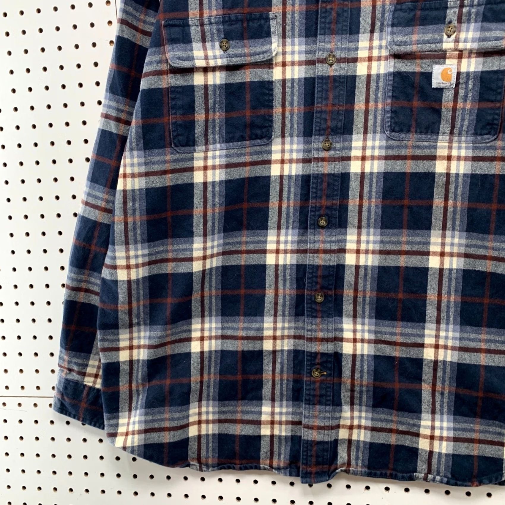 Carhartt Carhartt Shirt Mens XL Blue Plaid Loose Fit Long Sleeve Workwear Flannel Size US XL / EU 56 / 4 - 5 Thumbnail