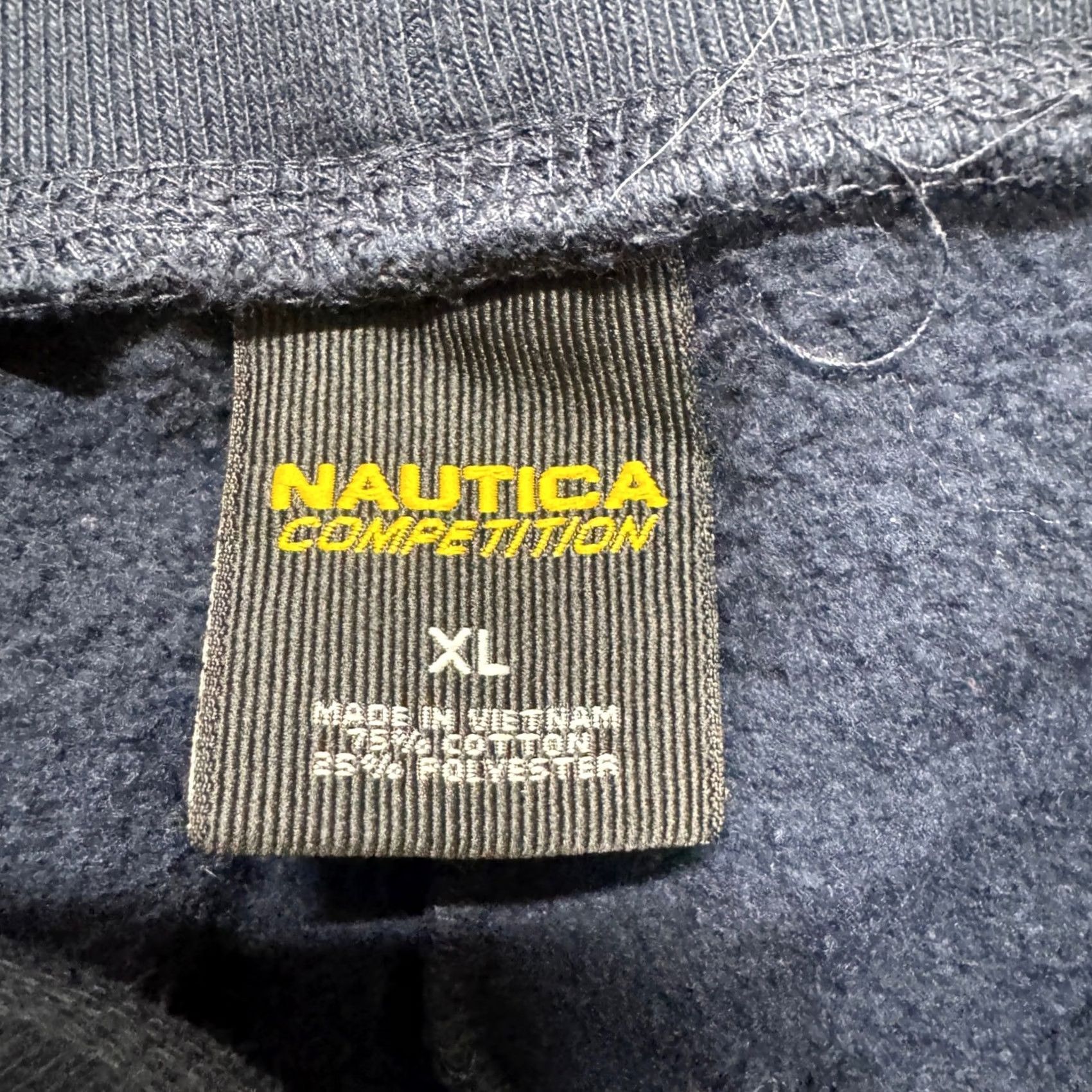 Nautica Nautica Competition Sweatpants Men XL Navy Blue Wide Leg Y2K Cotton Blend Size US 36 / EU 52 - 4 Thumbnail