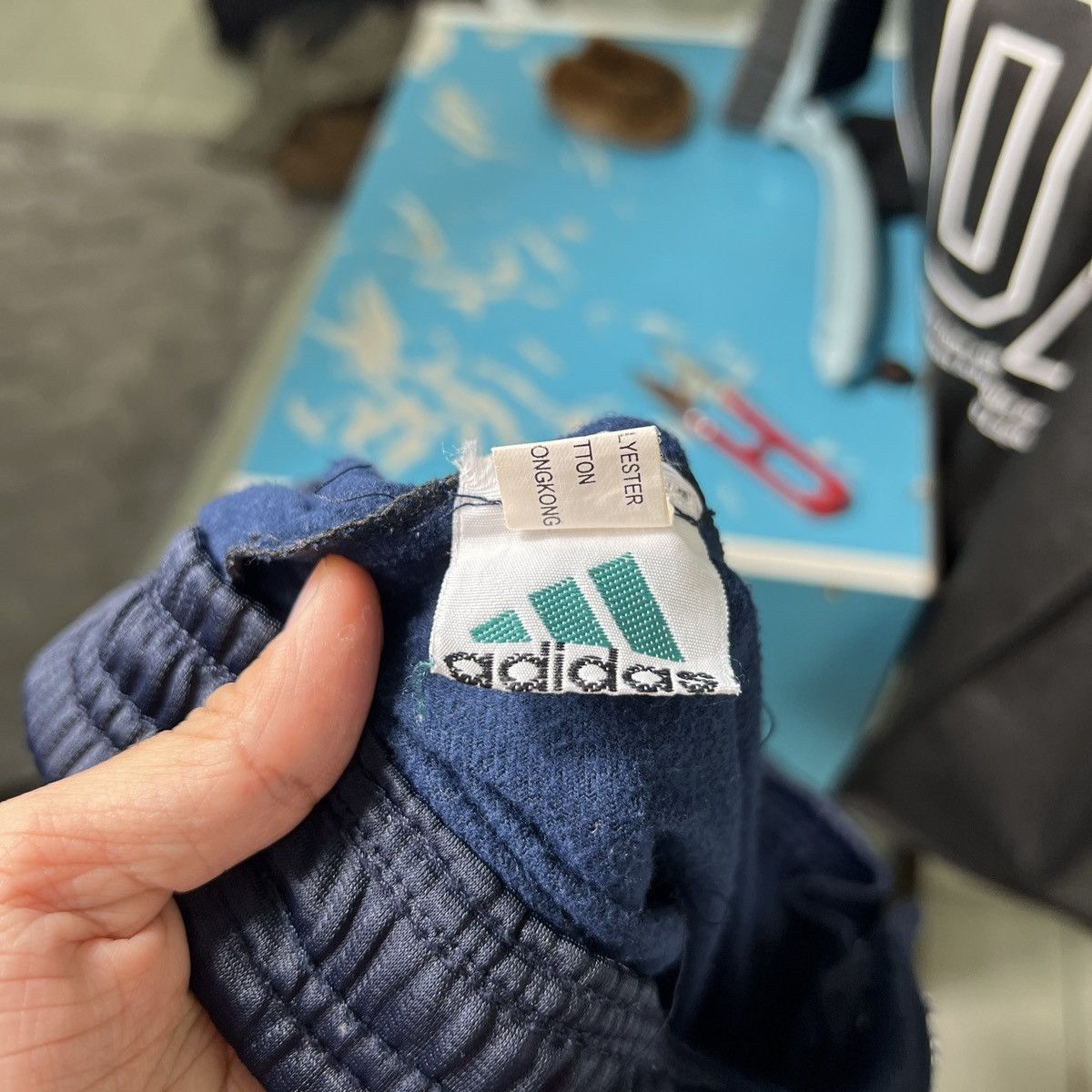 Adidas 🔥 VINTAGE 90s ADIDAS SIDE SNAP BUTTON TRACK PANTS Size US 30 / EU 46 - 10 Thumbnail