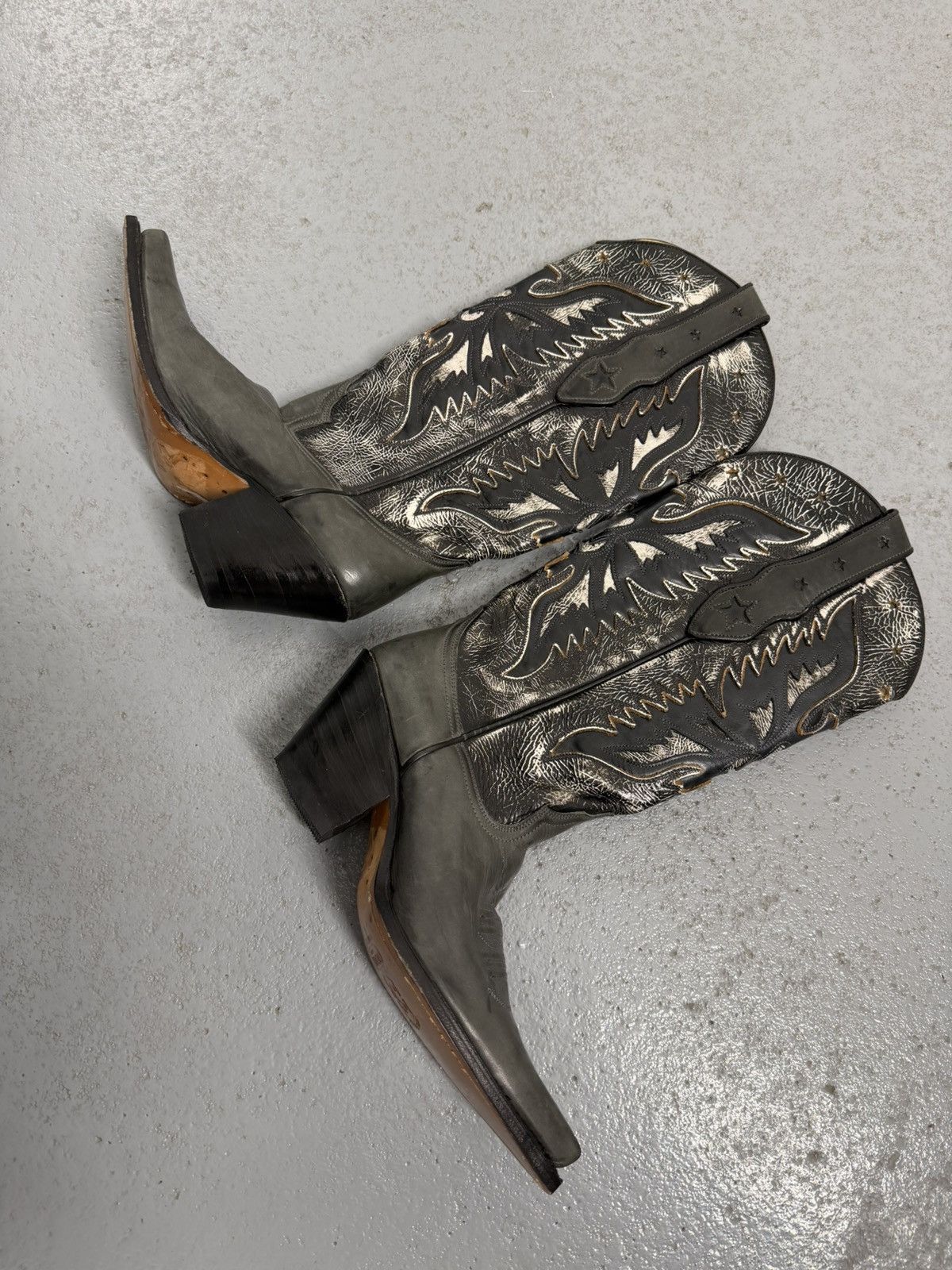 Sendra Sendra Leather Embroidered Leather Cowboy Boots Size US 7 / IT 37 - 5 Thumbnail