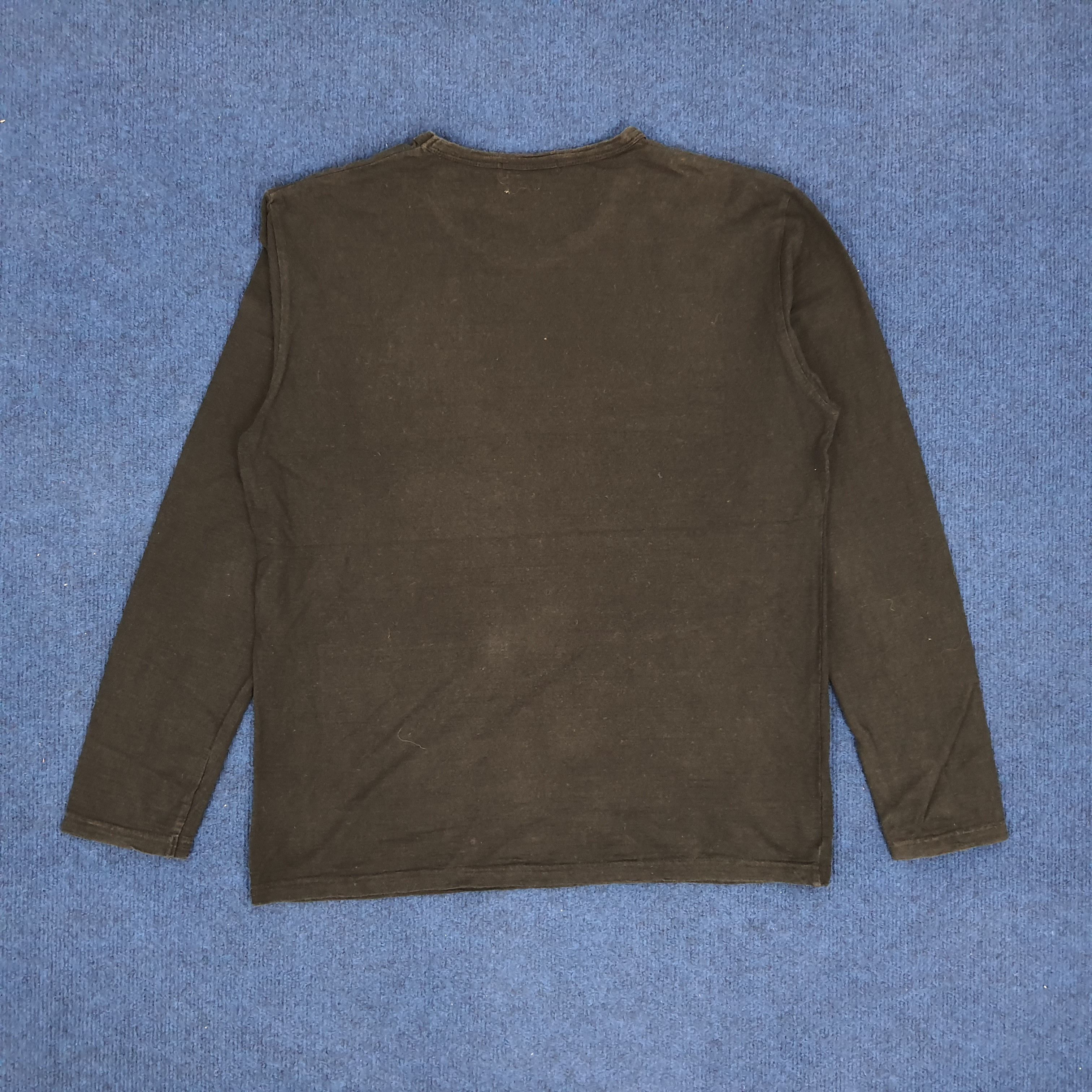 Burberry × Vintage Vintage Burberry Big Logo Long Sleeve Tshirt Size US M / EU 48-50 / 2 - 3 Thumbnail