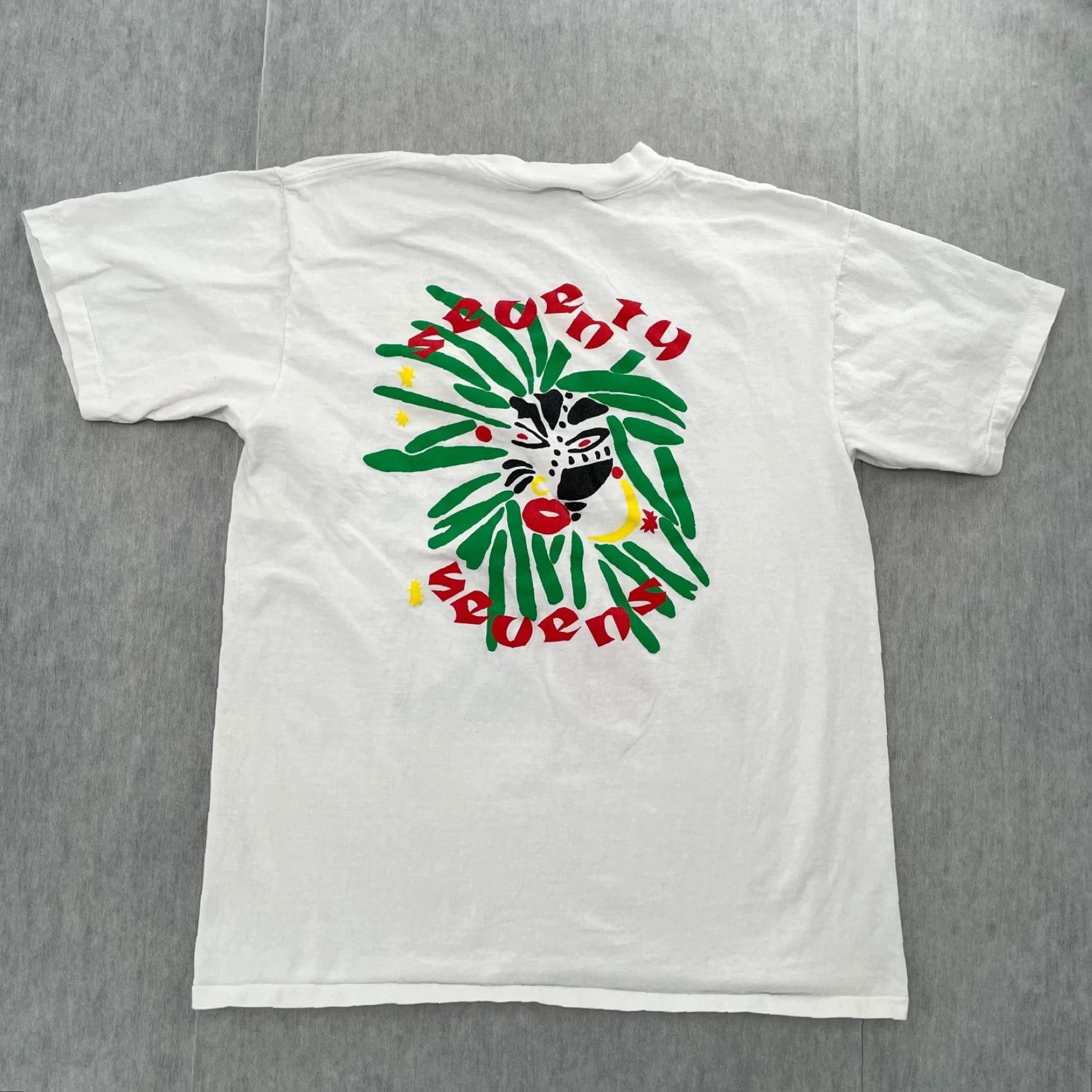 Vintage VINTAGE The Seventy Sevens Shirt Adult Large White Pray Naked Rock Band Mens 90s Size US L / EU 52-54 / 3 - 2 Thumbnail