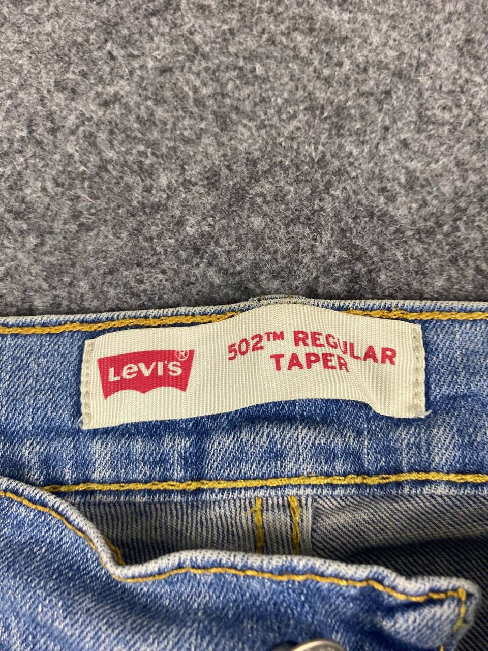 Levi's levis 502 regular taper denim nice design Size US 33 - 12 Thumbnail