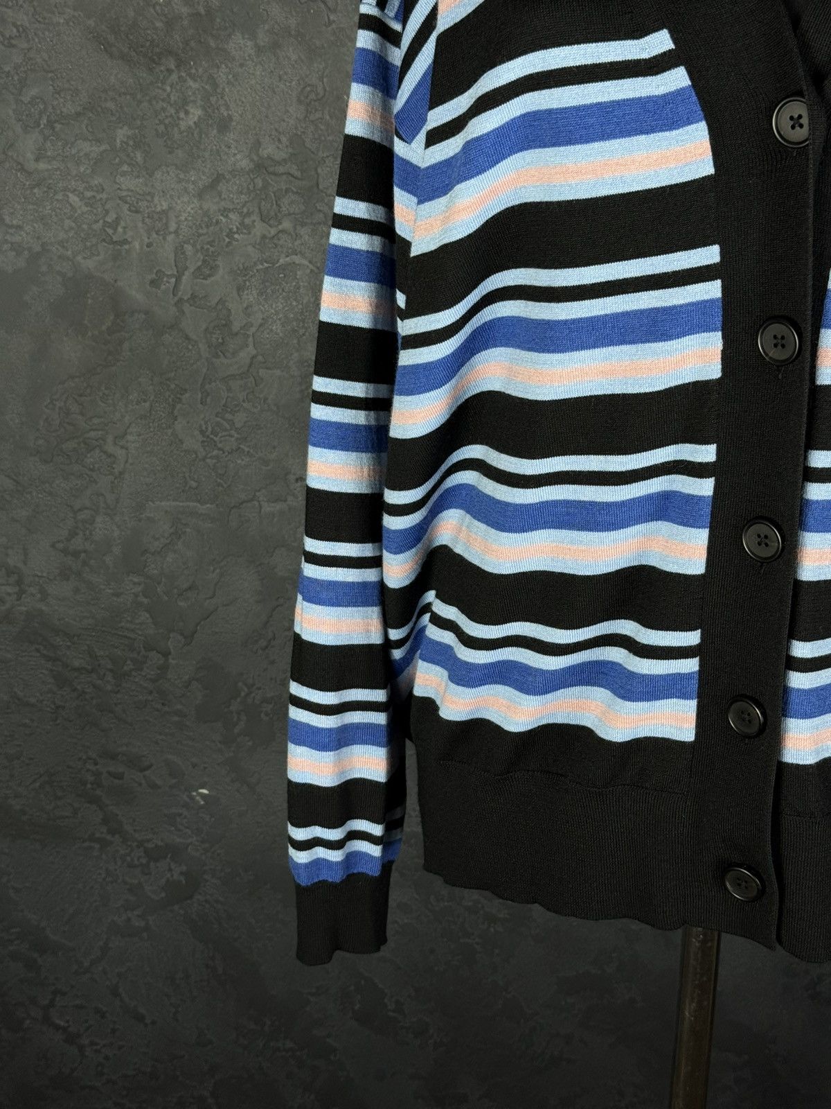 Marni × Uniqlo MARNI X Uniqlo Wool Striped Cardigan Sweater Men’s Size M Size M / US 6-8 / IT 42-44 - 7 Thumbnail