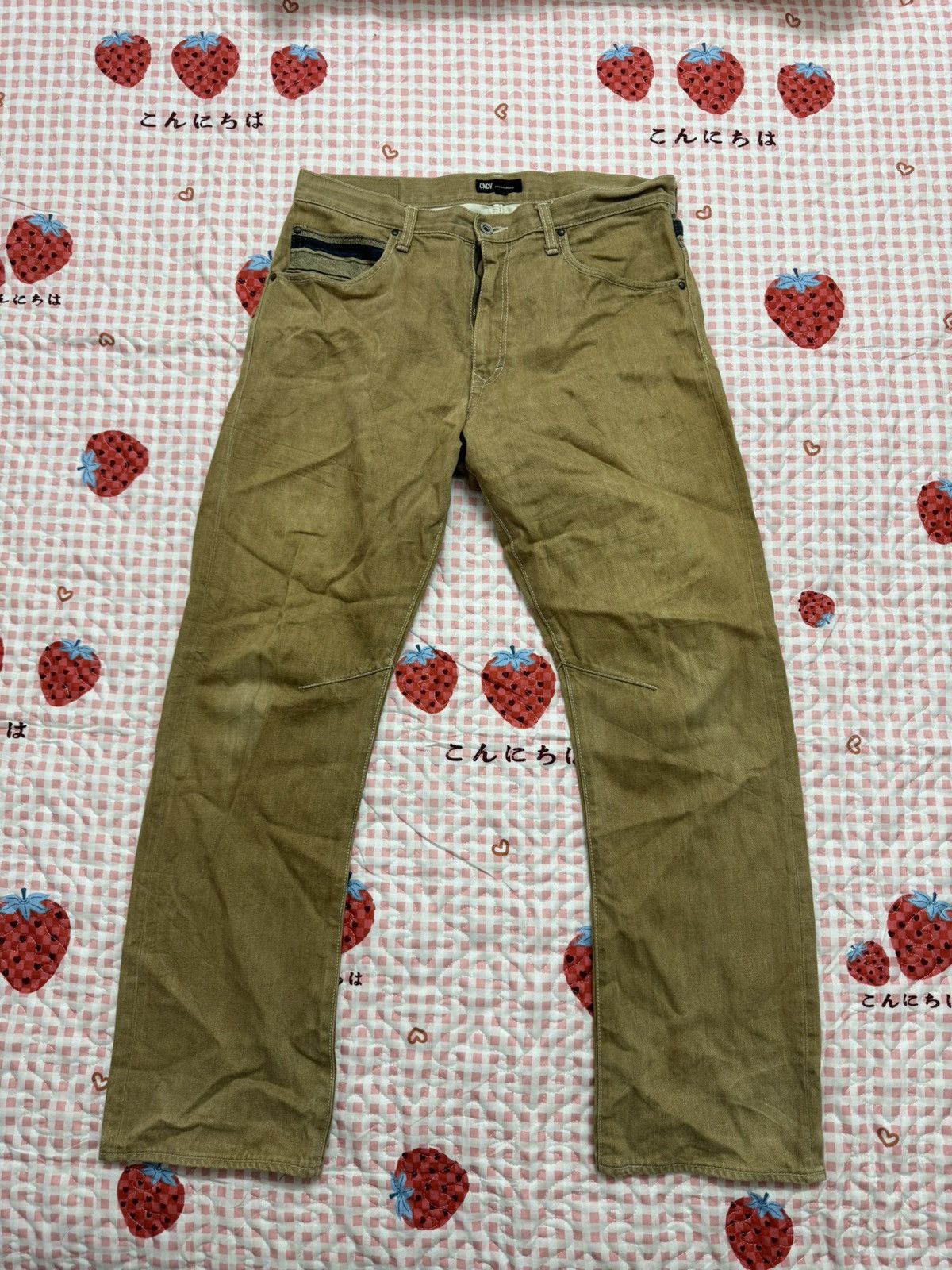 image of Concave Attempt Navajo Style Jeans in Brown, Men's (Size 36)