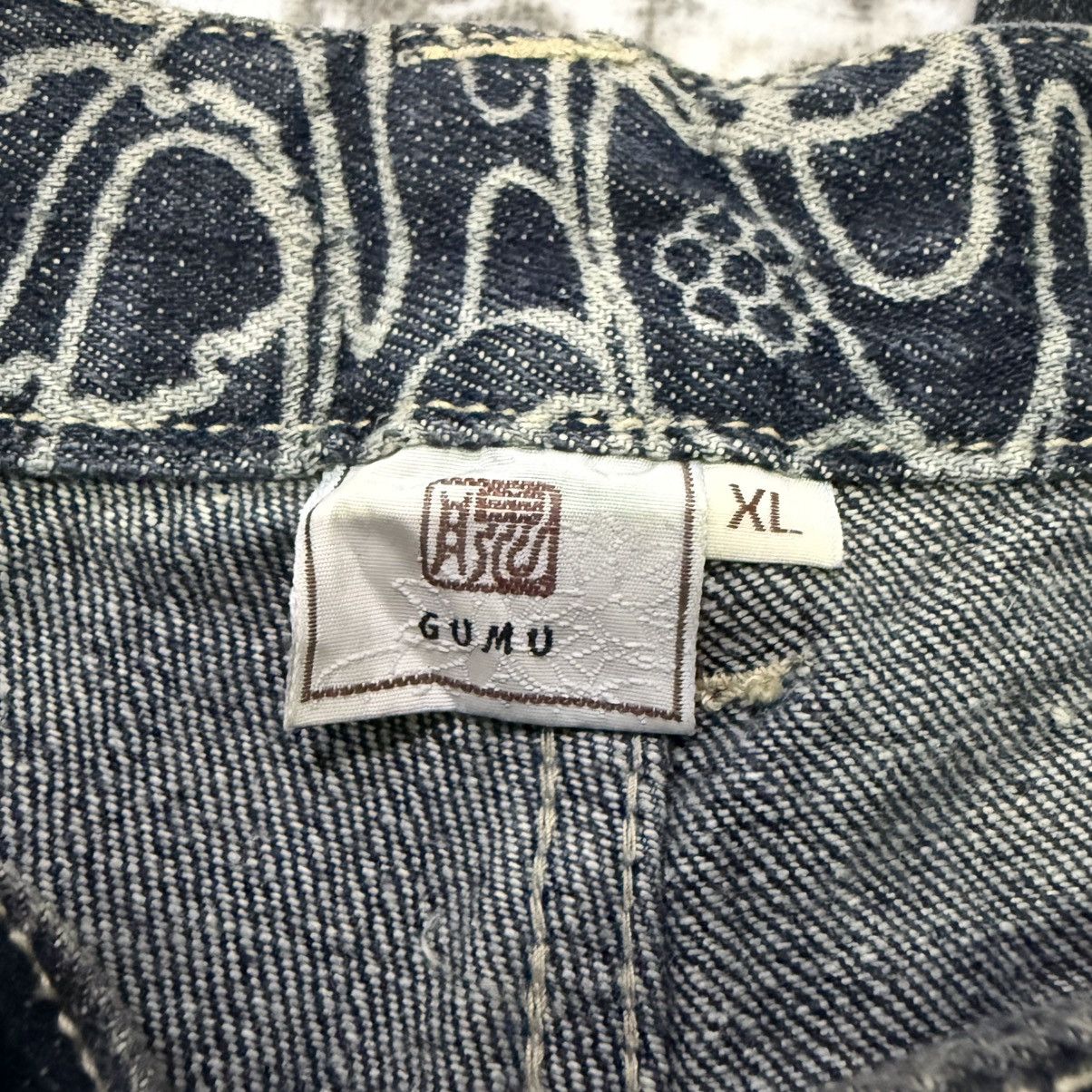Kapital Gumu Japan Distressed Boro Honeycomb Loose Jeans Size US 33 - 12 Thumbnail