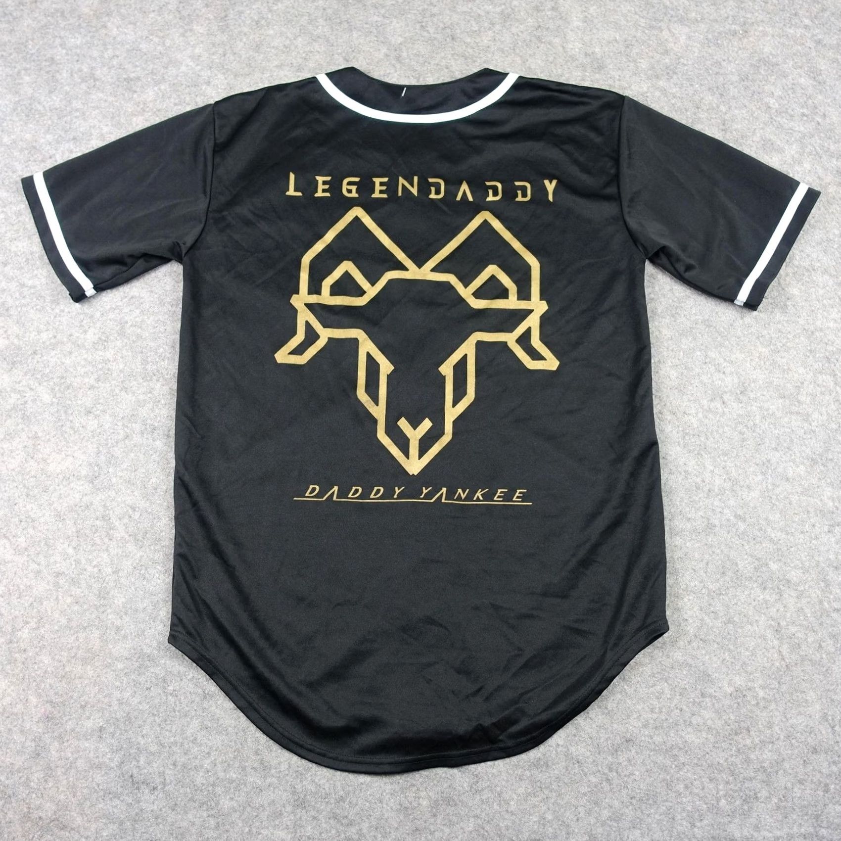 Vintage Daddy Yankee Shirt Mens Medium Black LA DREAMZ Legendaddy Baseball Jersey Tour LA DREAMZ Shirt Baseball Jersey M Black Mens Size US M / EU 48-50 / 2 - 6 Thumbnail
