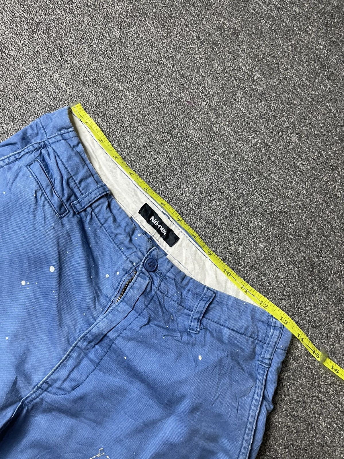 Issey Miyake × Ne-Net × Vintage Ne-net x Issey Miyake Paint Splatter Design Jeans (111) Size US 27 - 5 Thumbnail