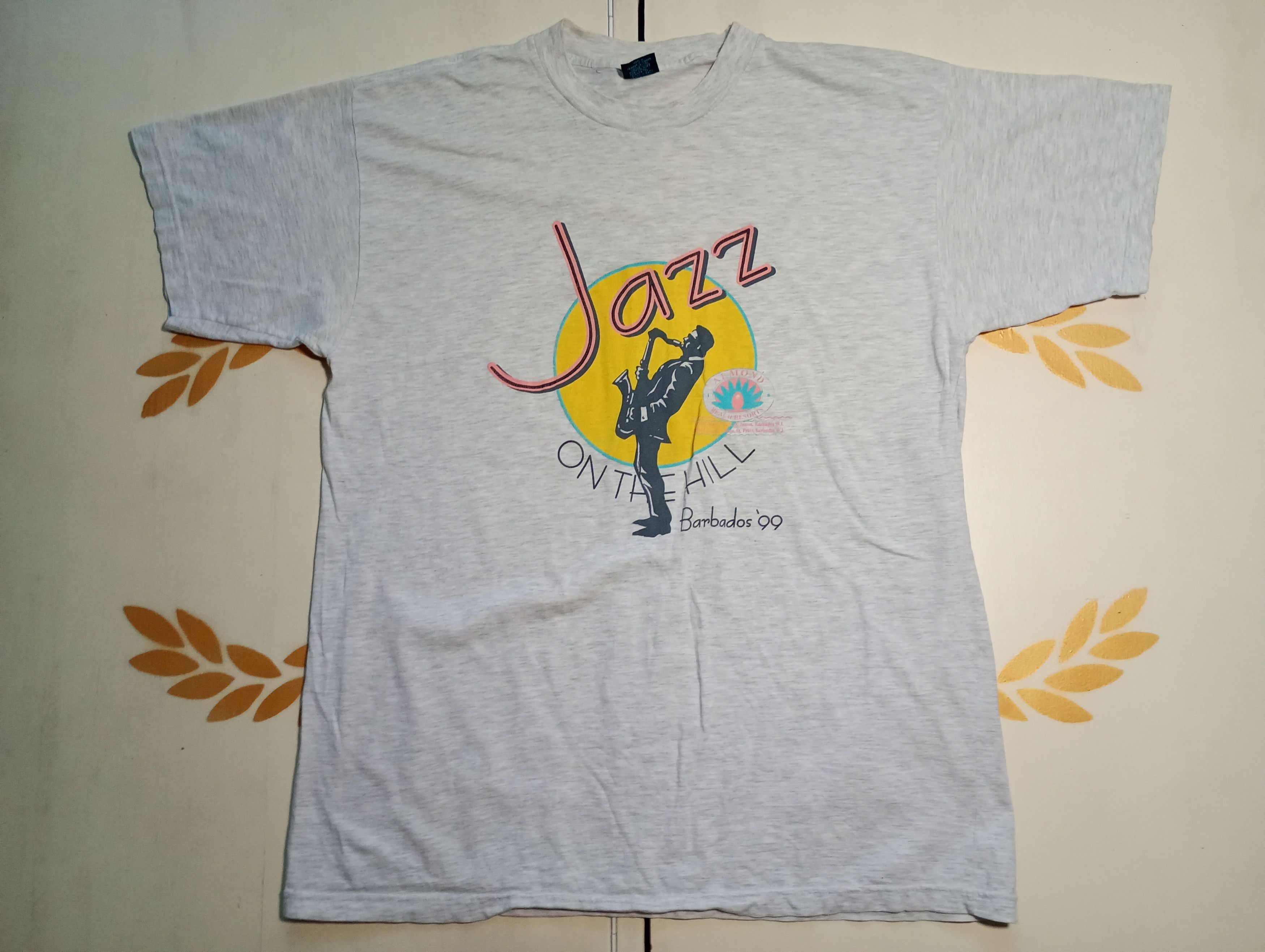 Vintage Jazz On The Hill Barbados'99 T-Shirt Size US XXL / EU 58 / 5 - 2 Thumbnail