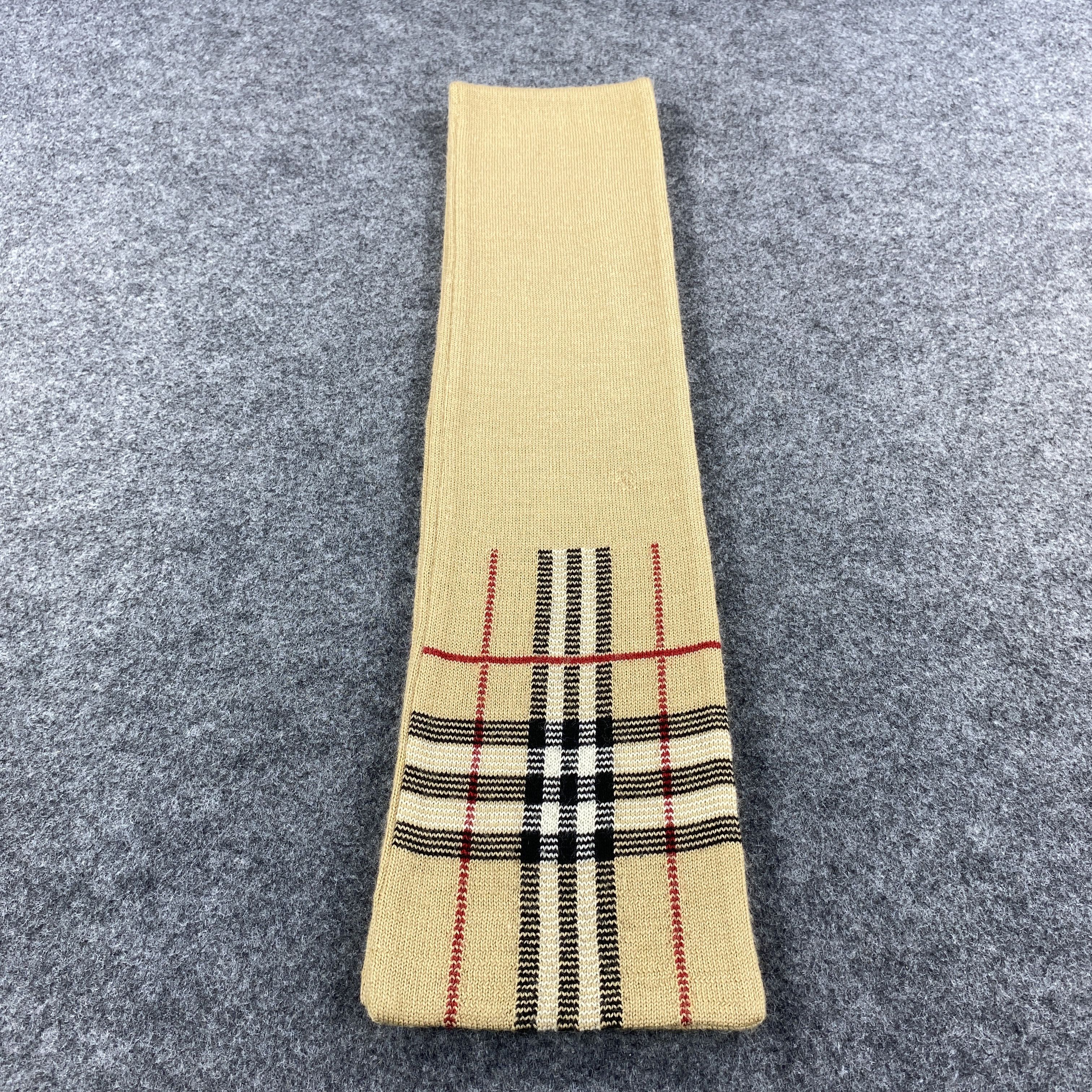 Burberry × Vintage GF10549 Burberry Scarf Neck Wear Muffler Nova Check Size ONE SIZE - 5 Thumbnail
