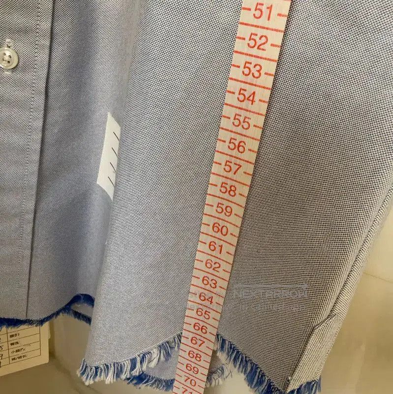 Thom Browne Thom Browne Light Blue Striped Long Sleeve Shirt . Size US S / EU 44-46 / 1 - 7 Thumbnail